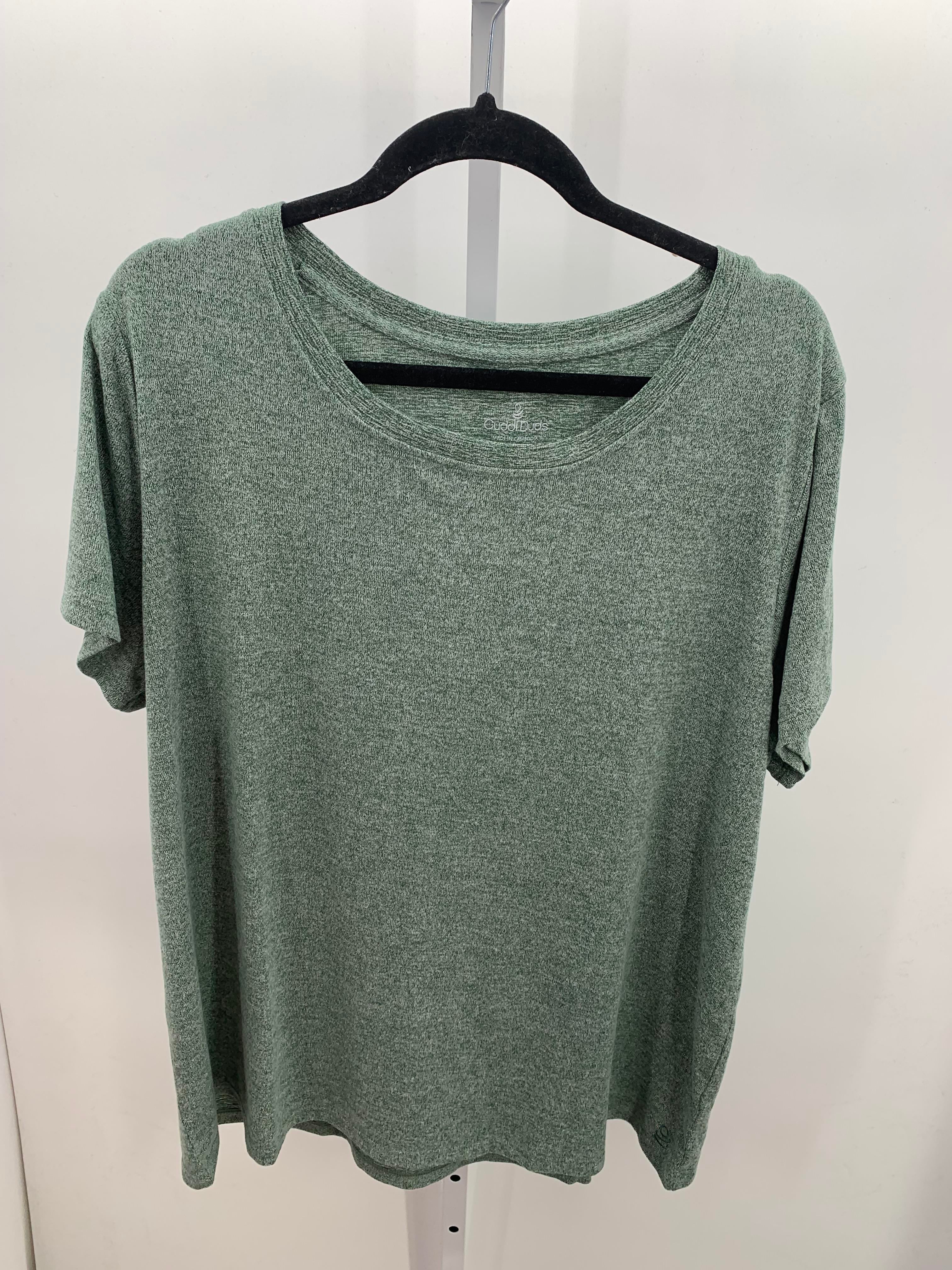 Cuddl Duds Size Extra Large Misses Short Sleeve Shirt