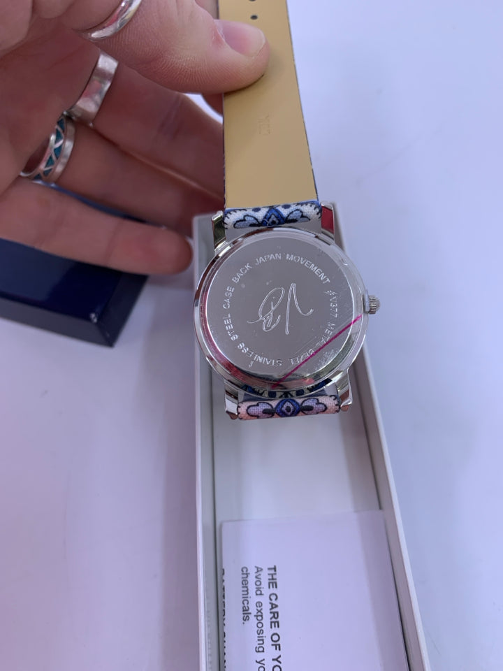 Nib Nantucket Navy Paisley Watch.