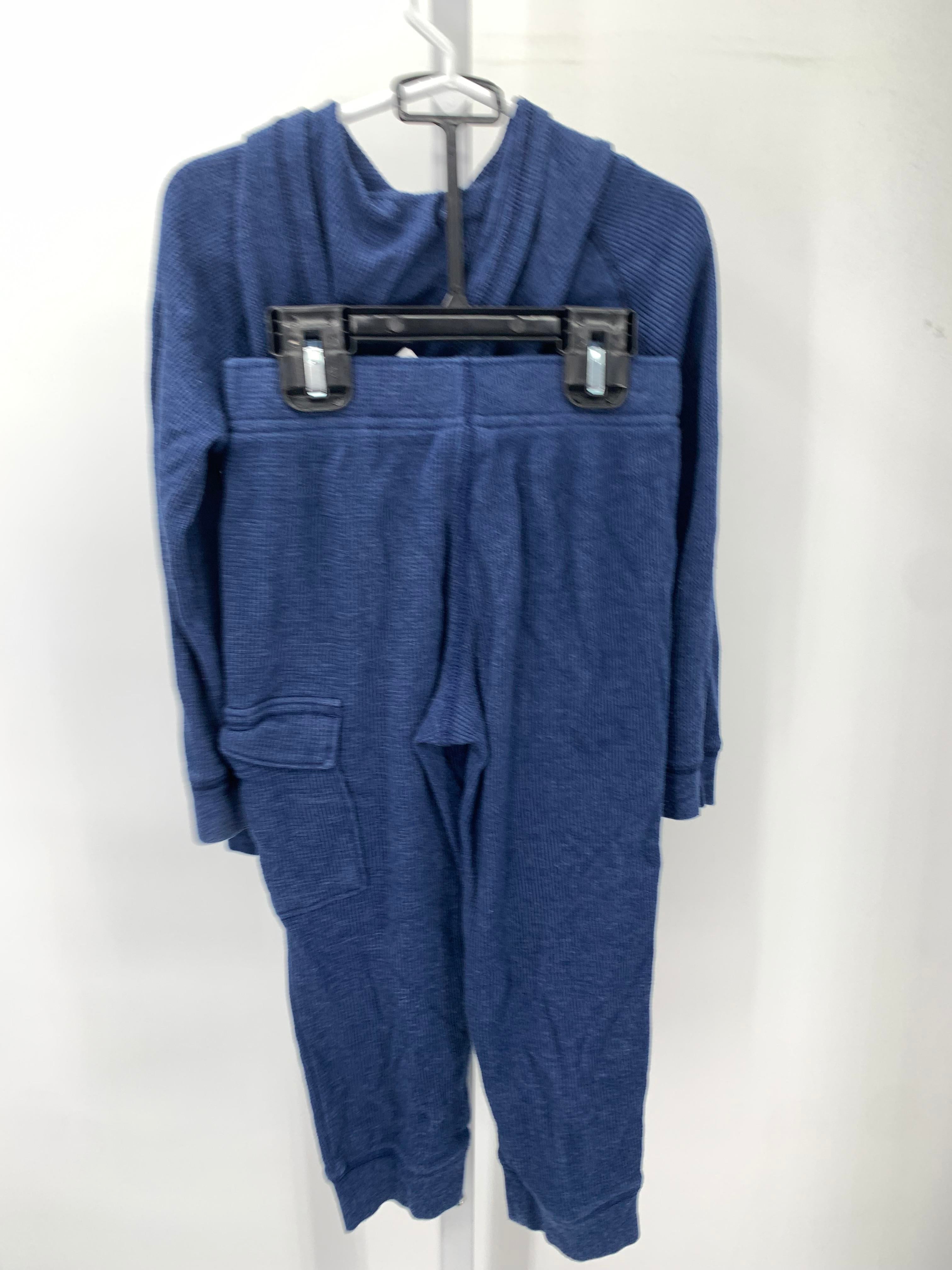 WAFFLE KNIT HOODED SHIRT AND PANTS