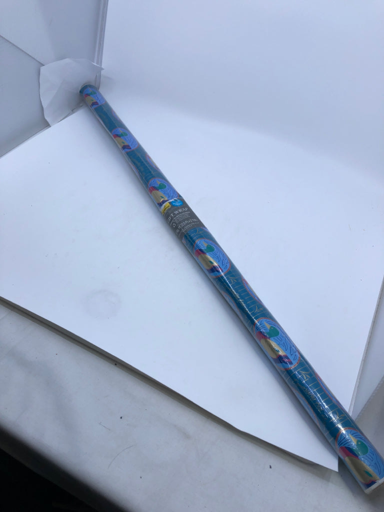 NIP YARDS MALLARD /BLUE WRAPPING PAPER.