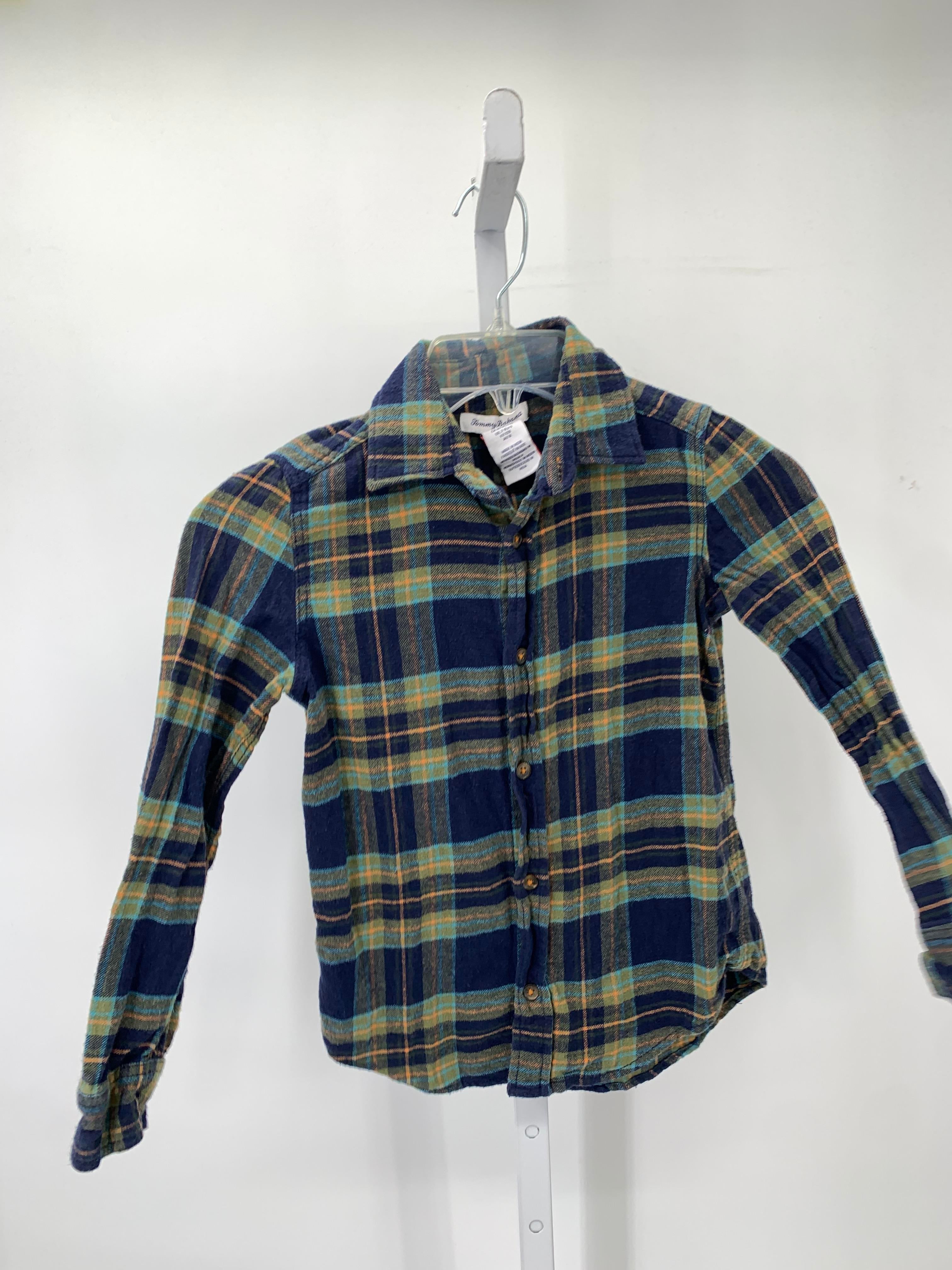 BLUE PLAID BTN DOWN