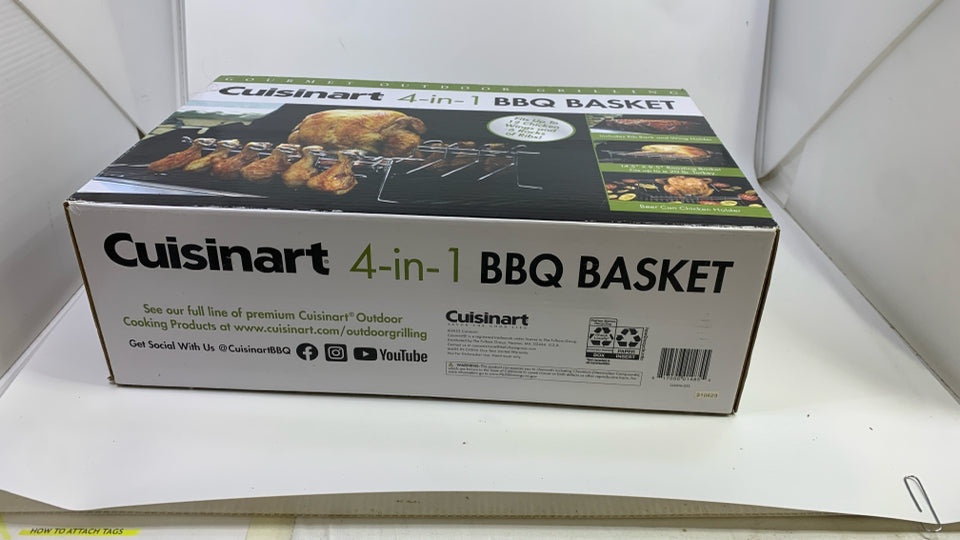 NIB 4 IN 1 BBQ BASKET.