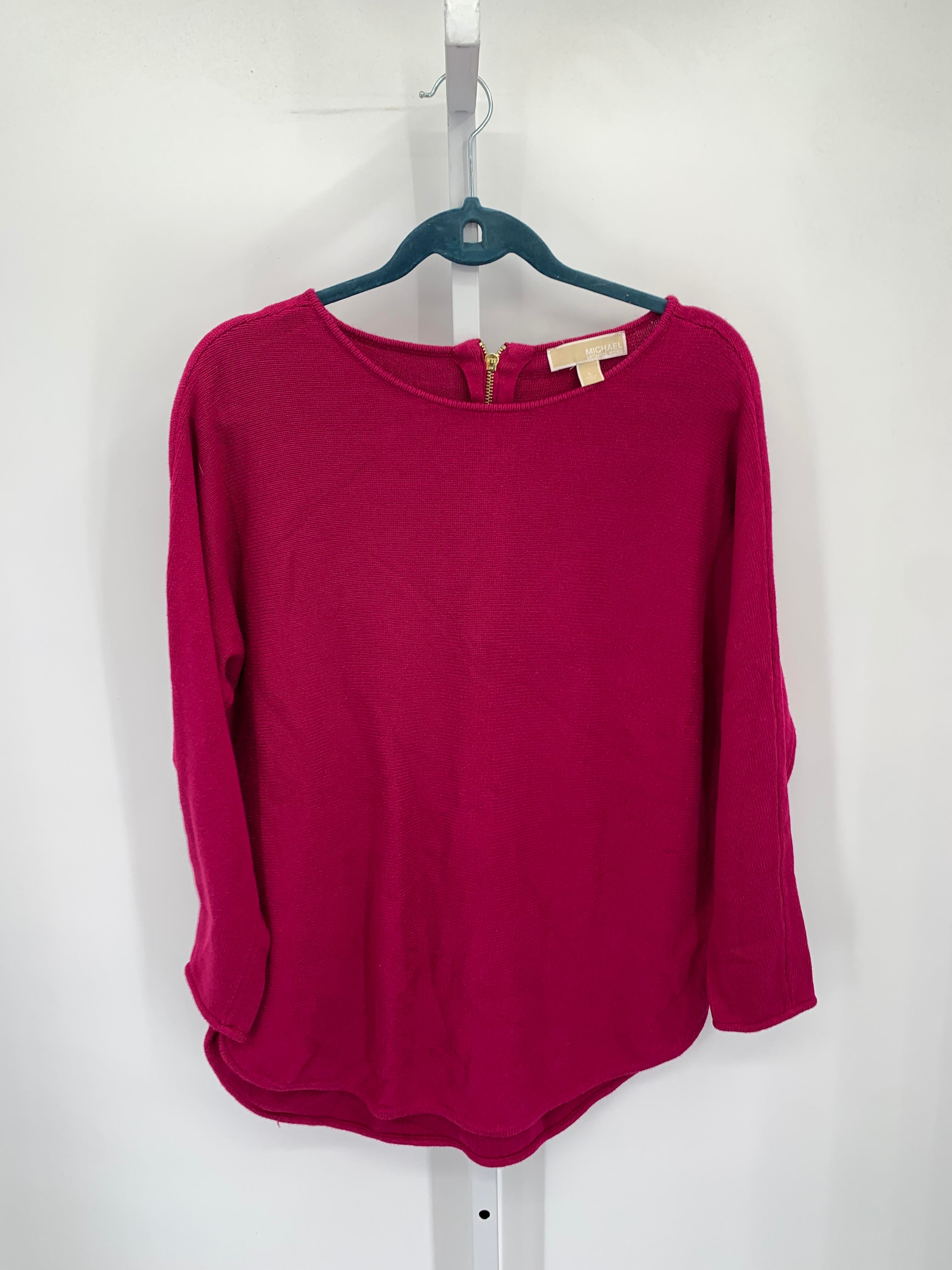 Michael Kors Size Large Misses Long Slv Sweater