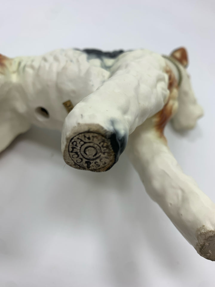 VTG KREISS CERAMIC TERRIER FIGURINE.