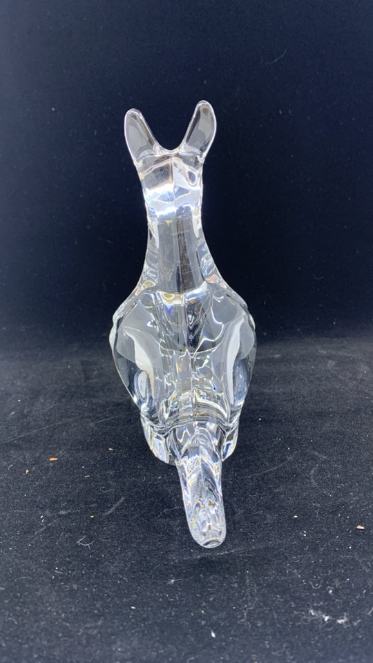 GLASS KANGAROO PLANTER.