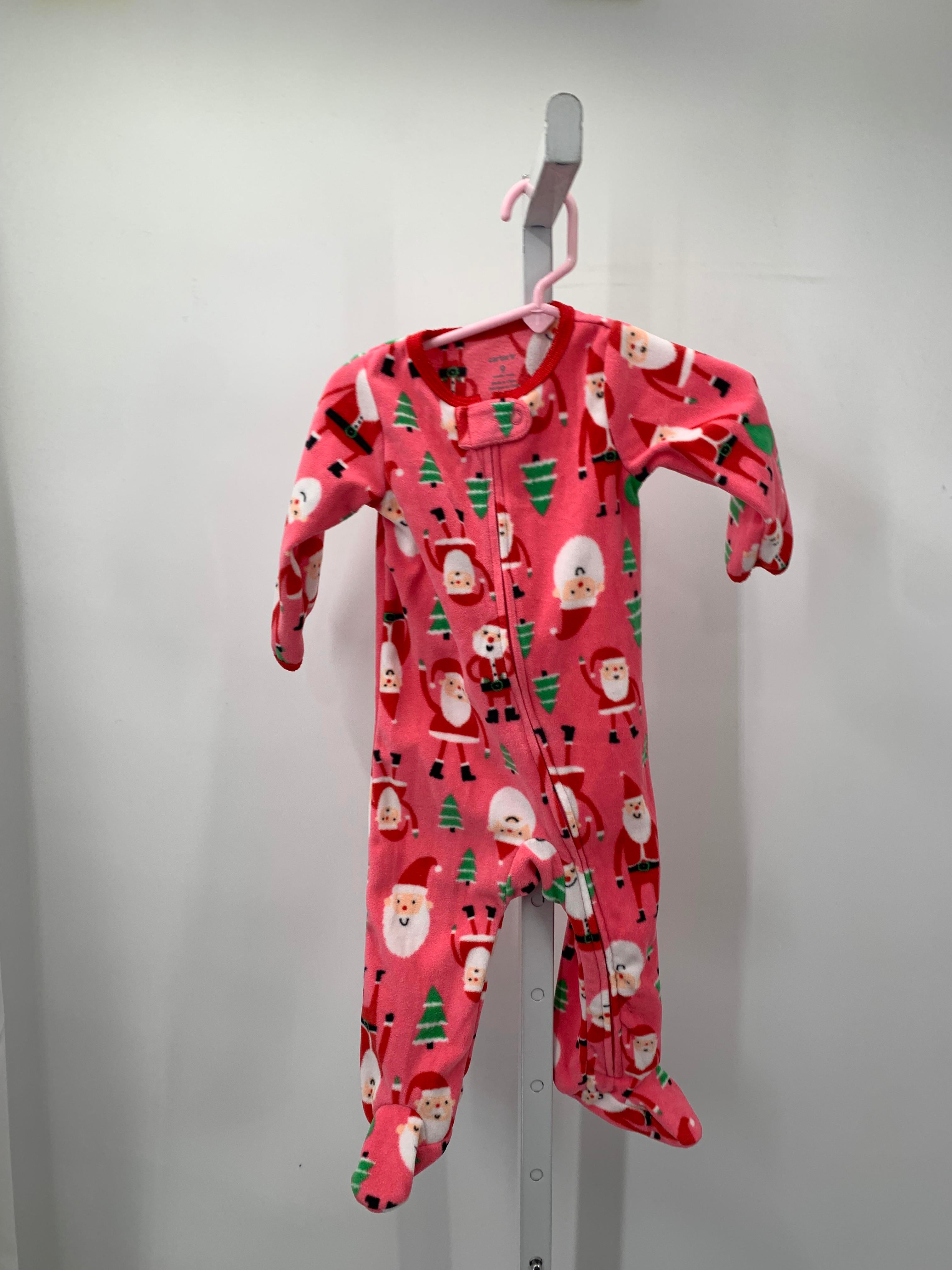 LONG SLV ROMPER SANTA XMAS TREES