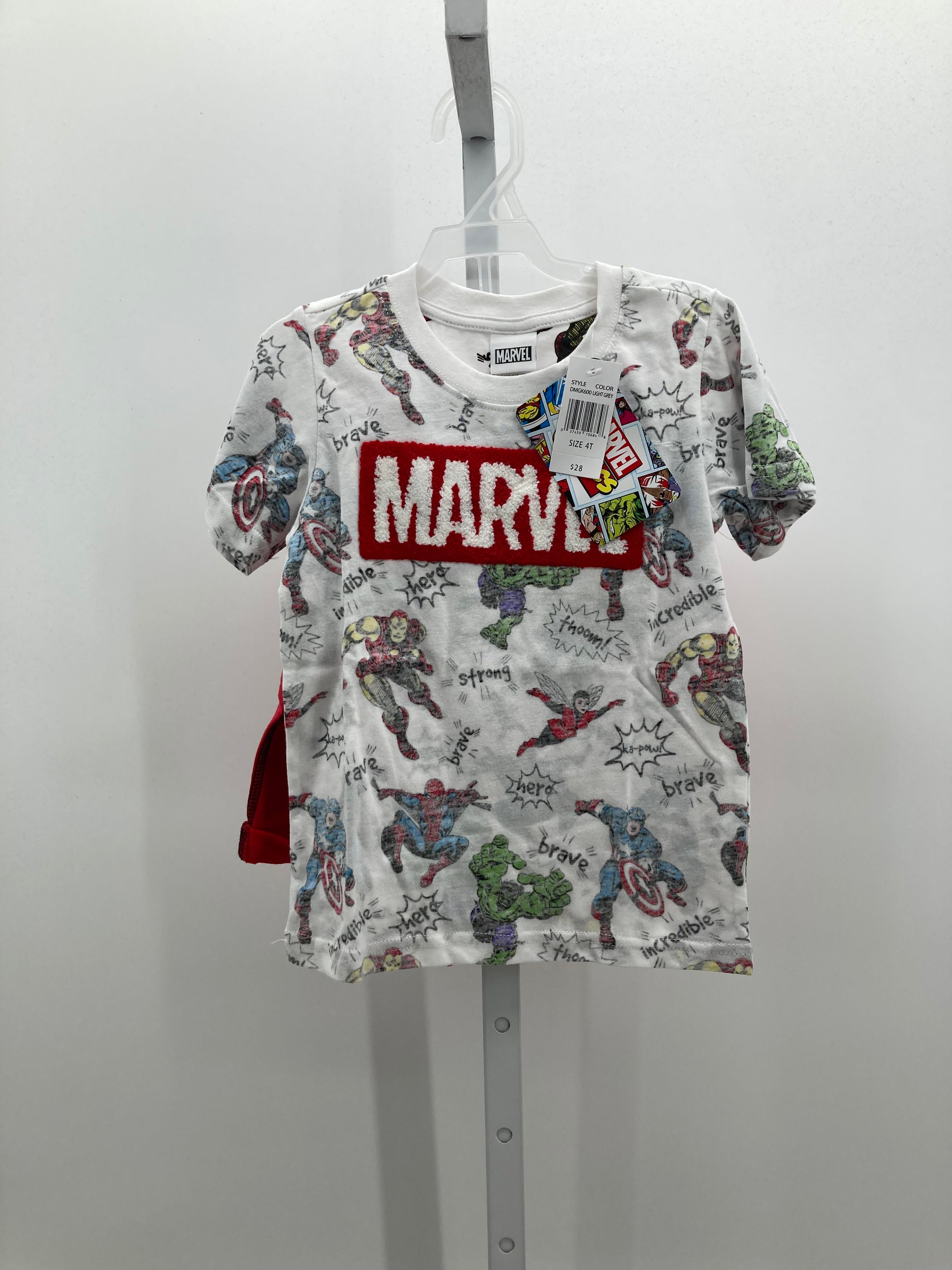 NEW AVENGERS SHIRT AND RED SHORTS