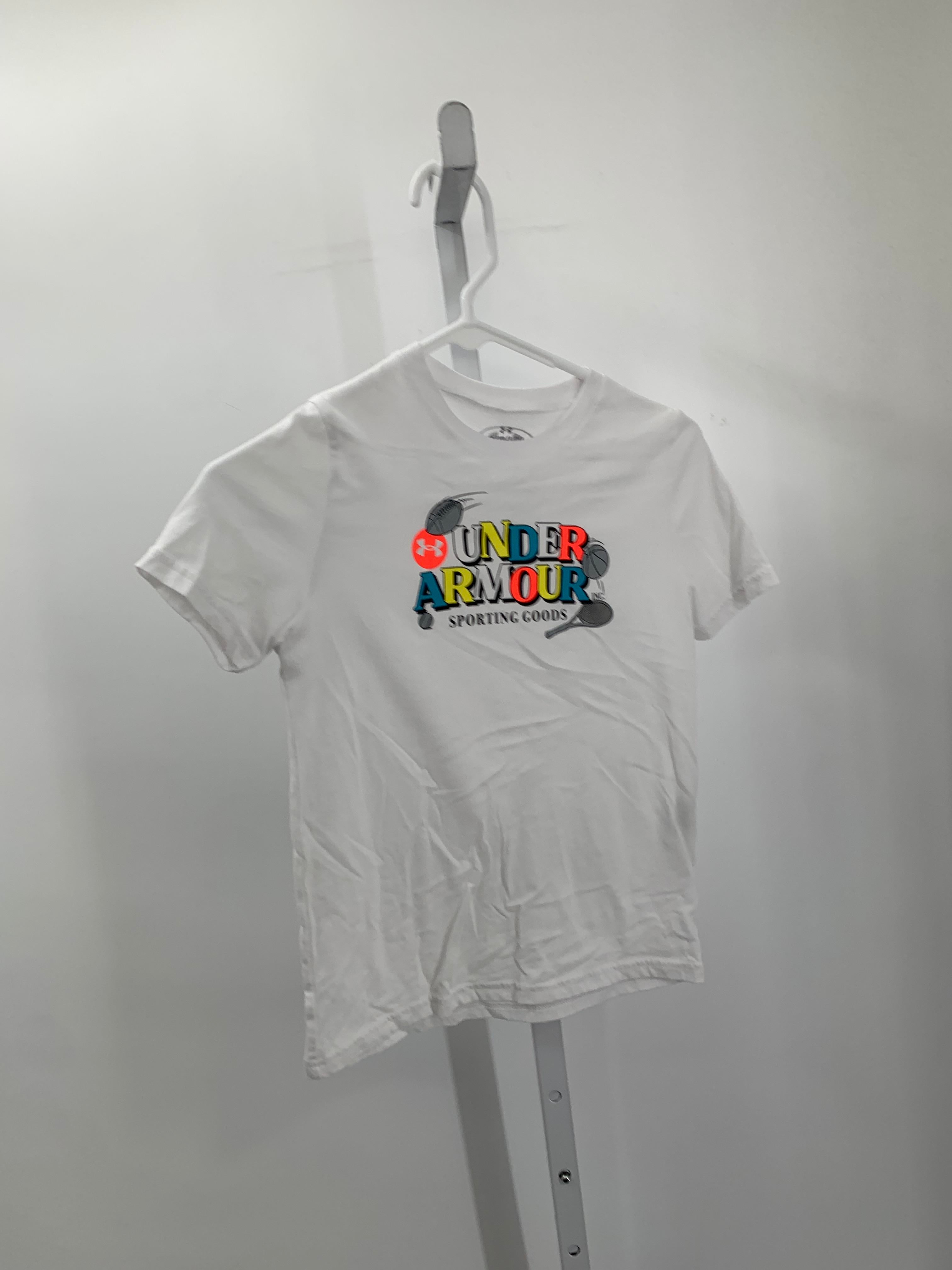 Under Armour Size 7 Boys Short Sleeve Shirt