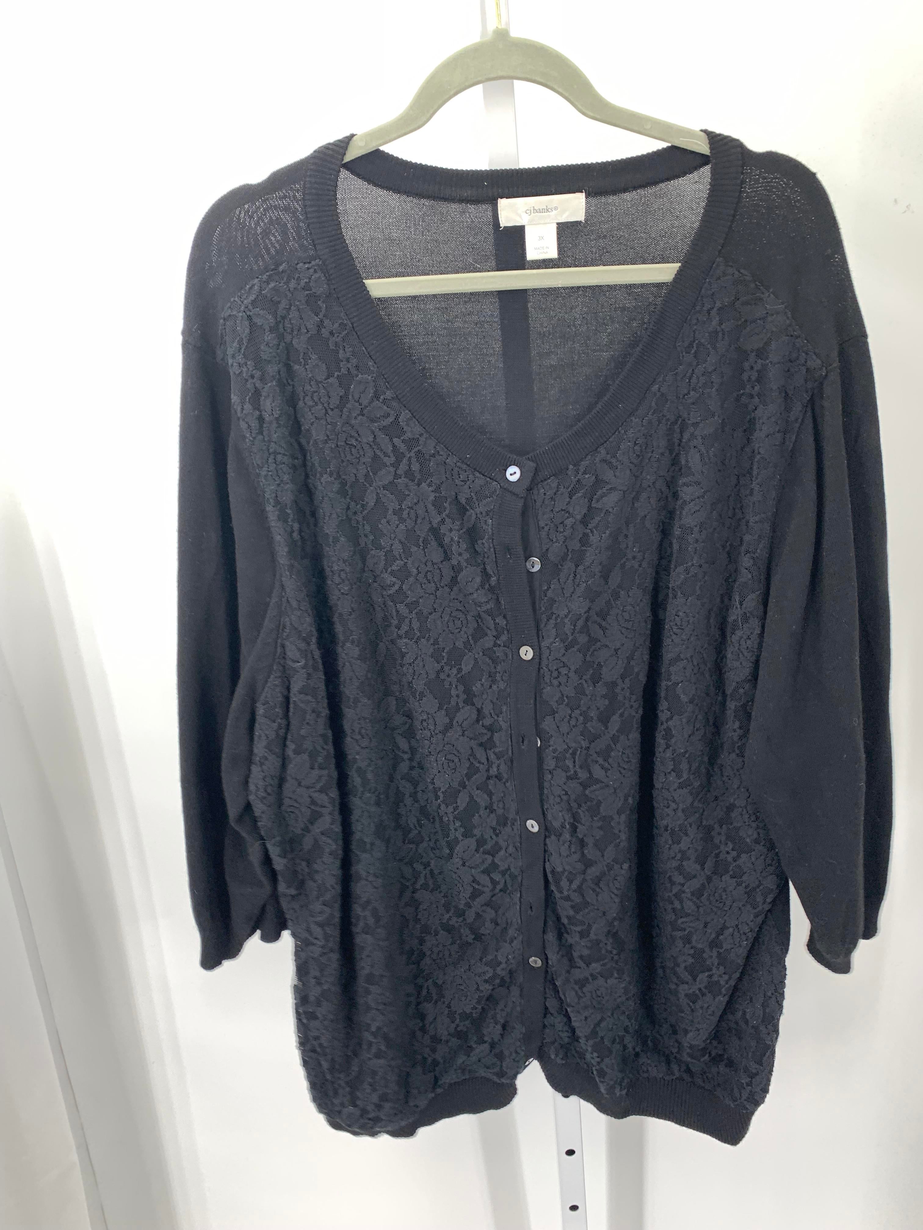 CJ Banks Size 3X Womens 3/4 Sleeve Sweater