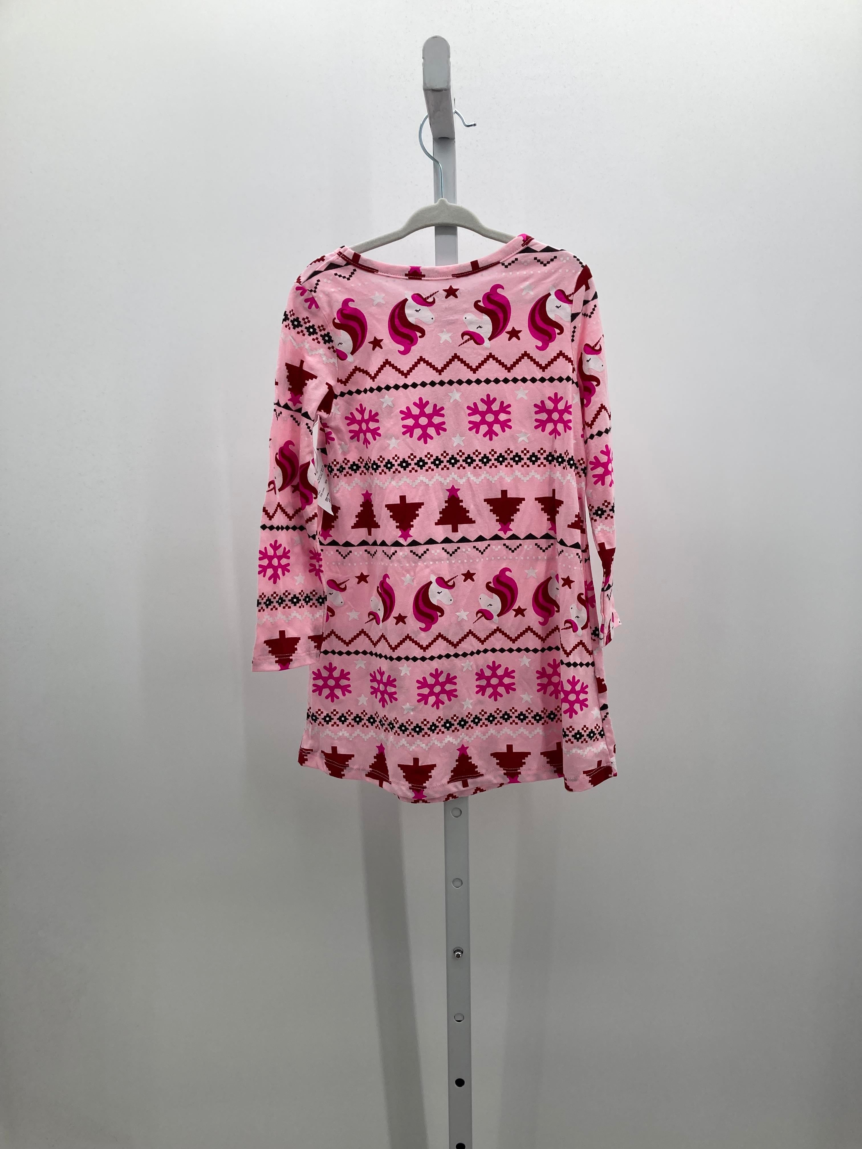 NEW LONG SLV DRESS TREES AND UNICORNS.