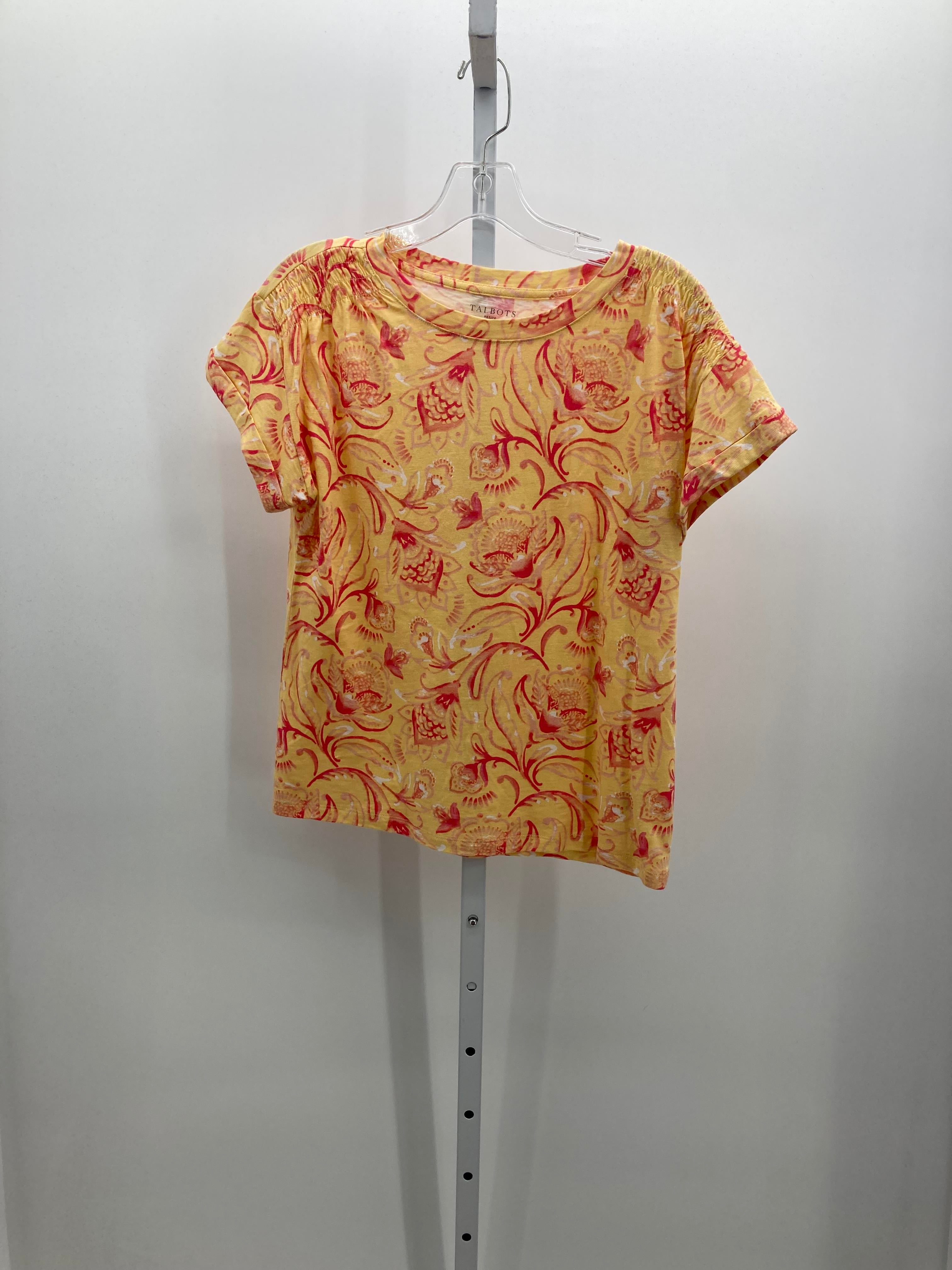 Talbots Size Medium Petite Petite Short Sleeve Shirt