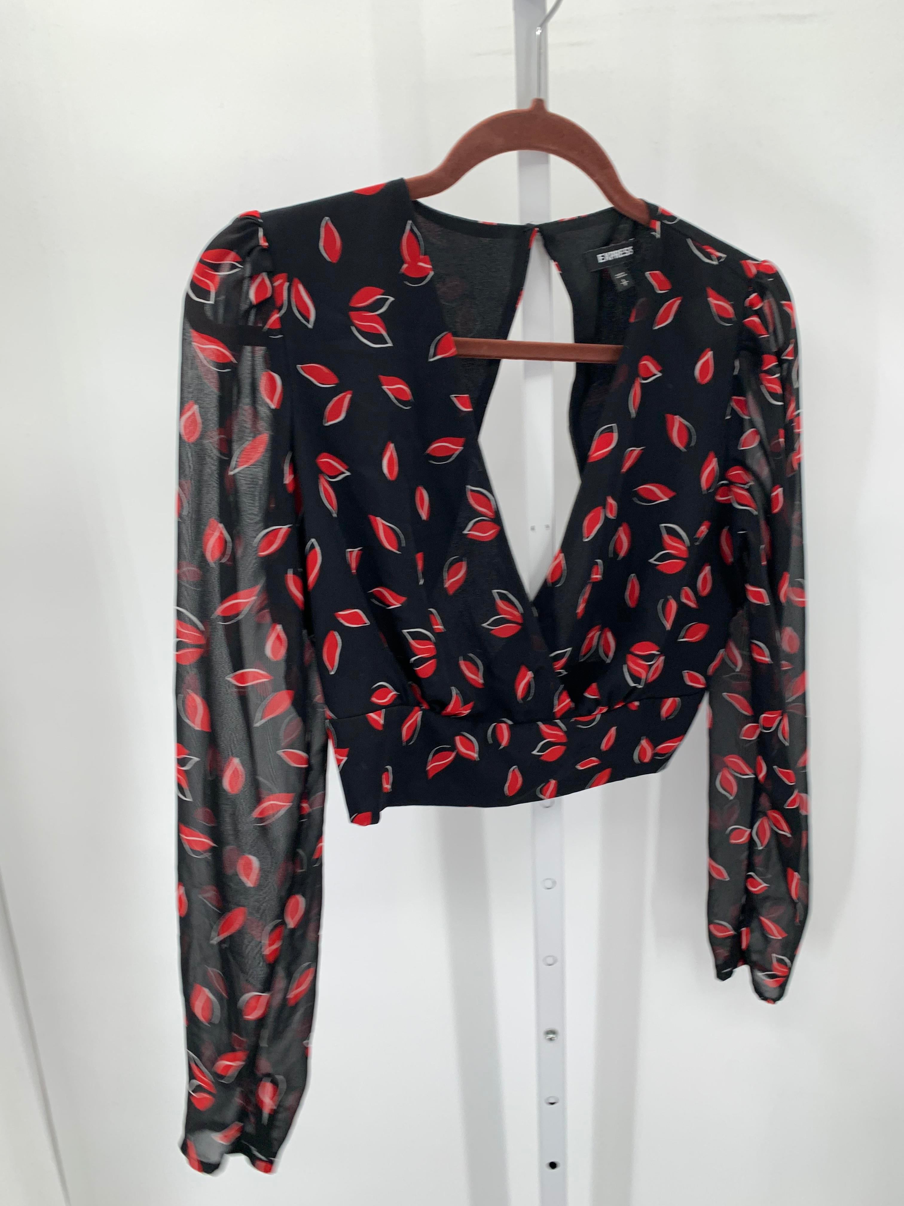 Express Size Small Misses Long Sleeve Shirt