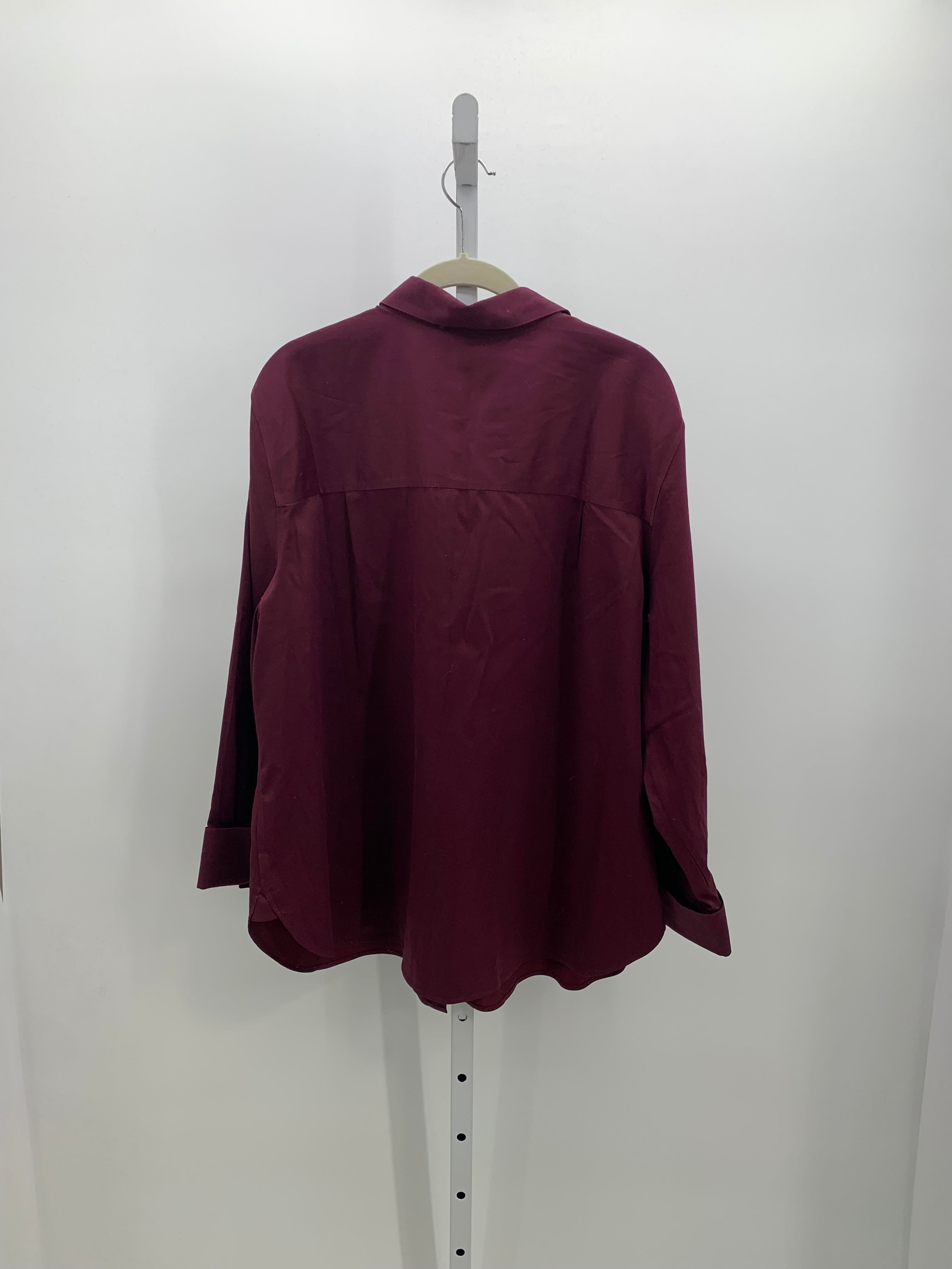 Chico's Size 18 Misses Long Sleeve Shirt