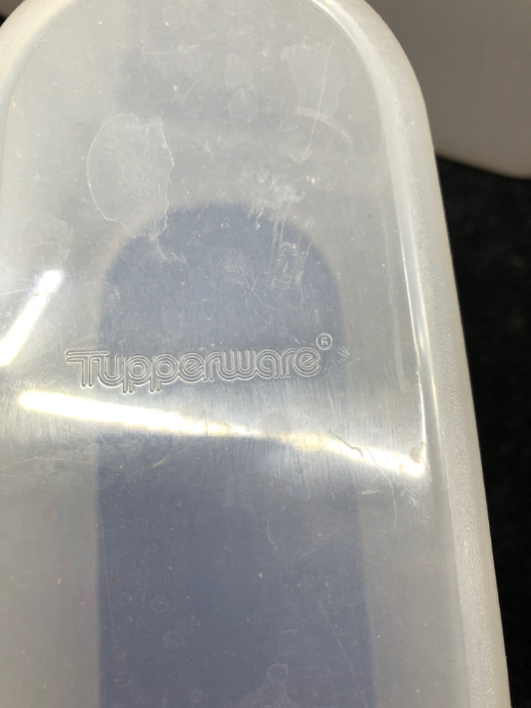 2pc BLUE TUPPERWARE.