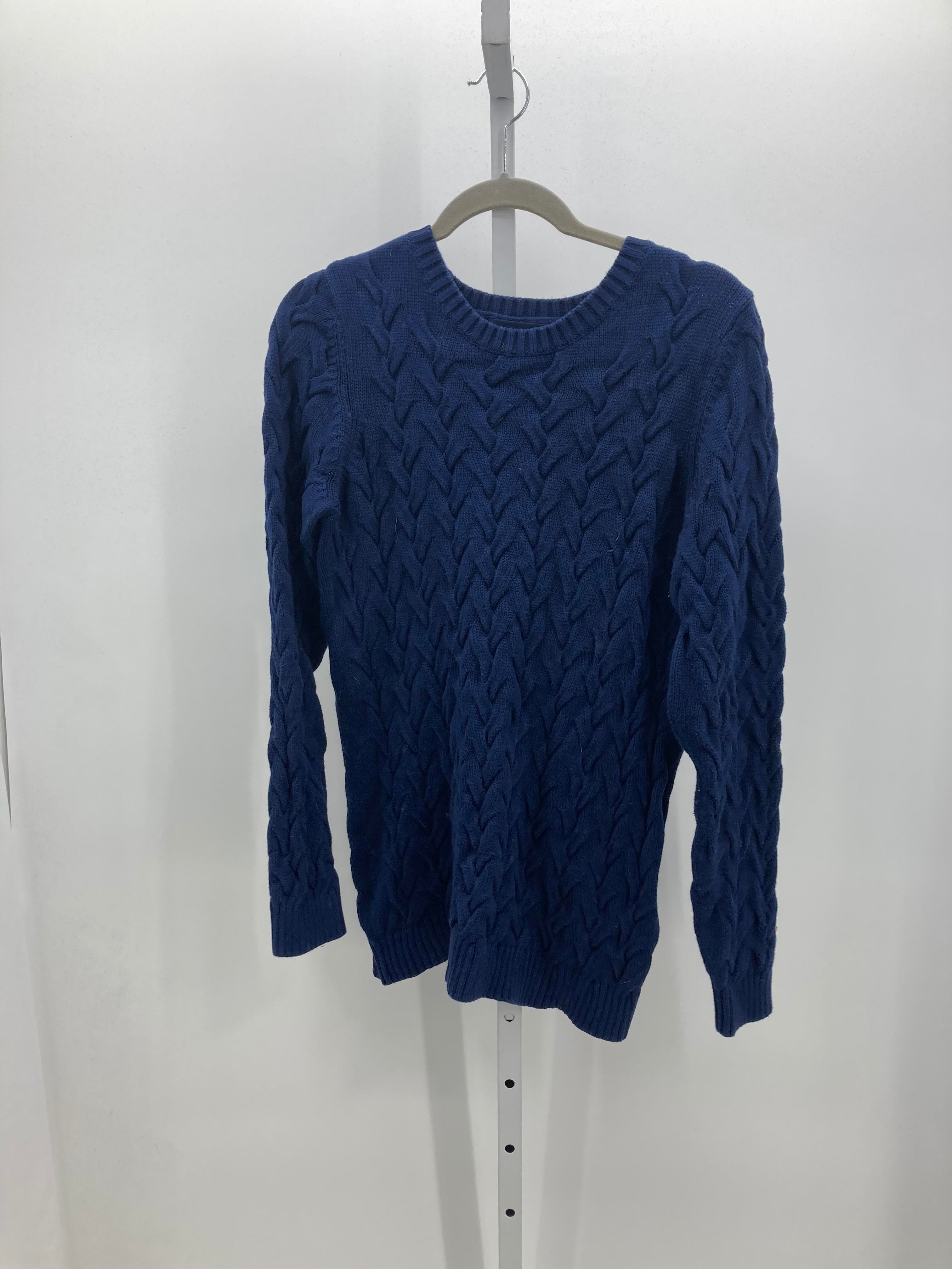 Lands End Size Medium Misses Long Slv Sweater