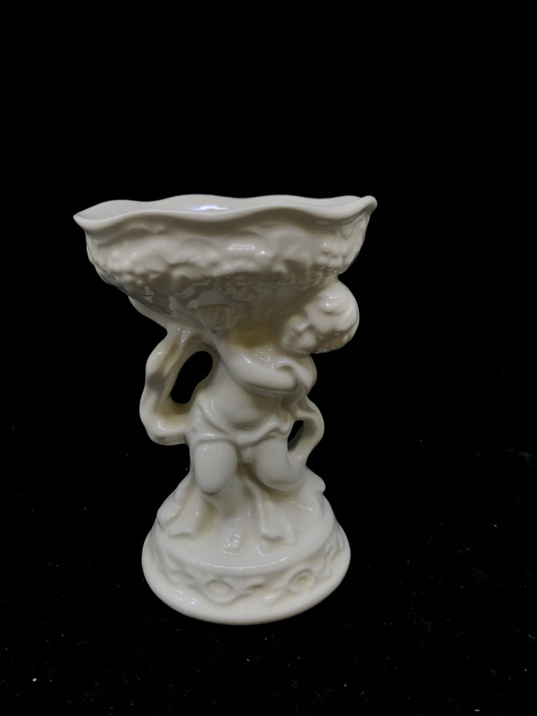 BOY HOLD BOWL WHITE DISH- ENGLAND.