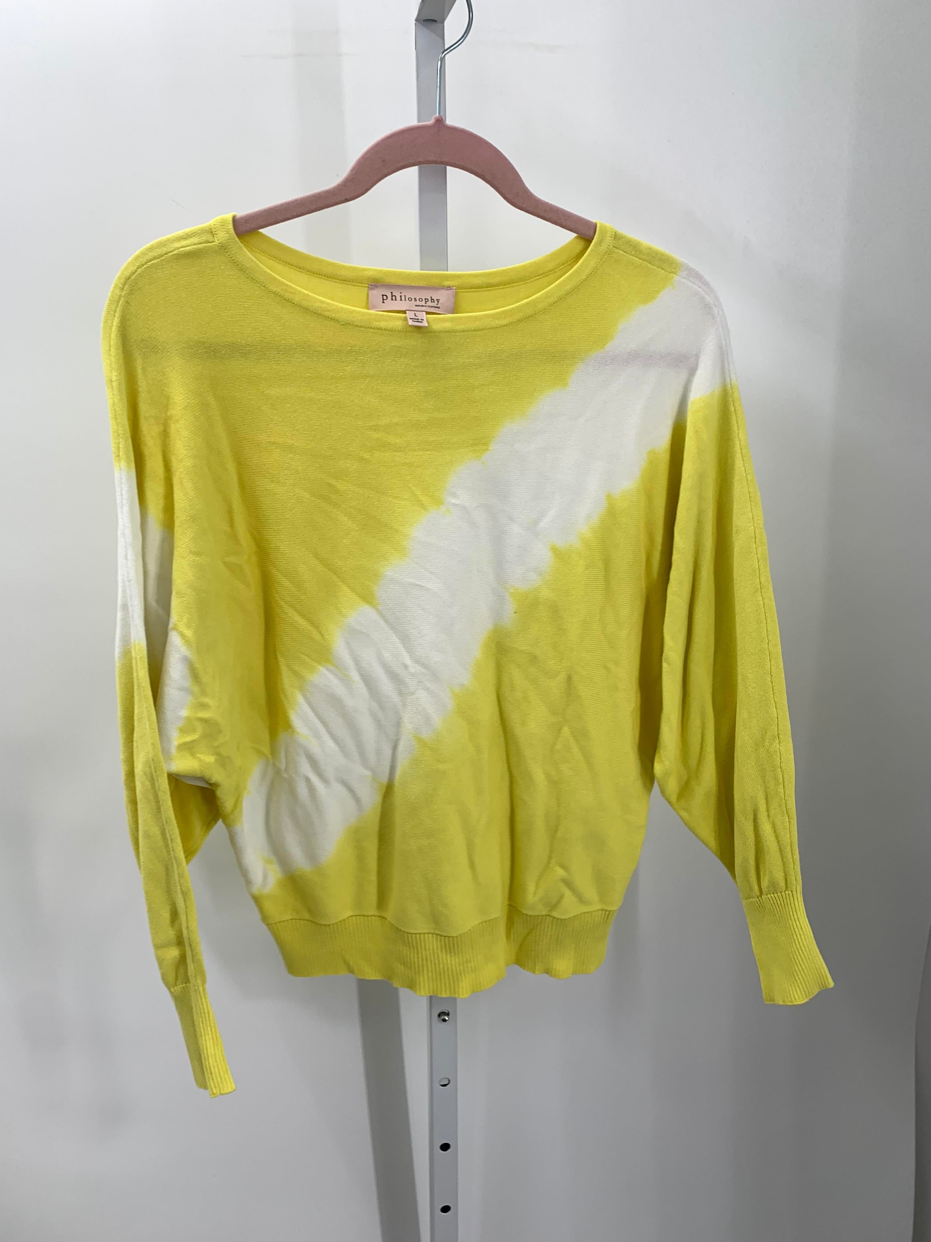 philosophy Size Large Misses Long Slv Sweater