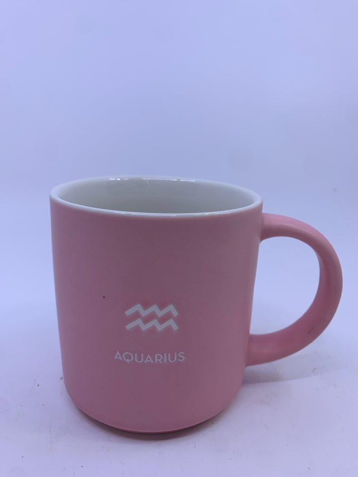 PINK AQUARIUS MUG.