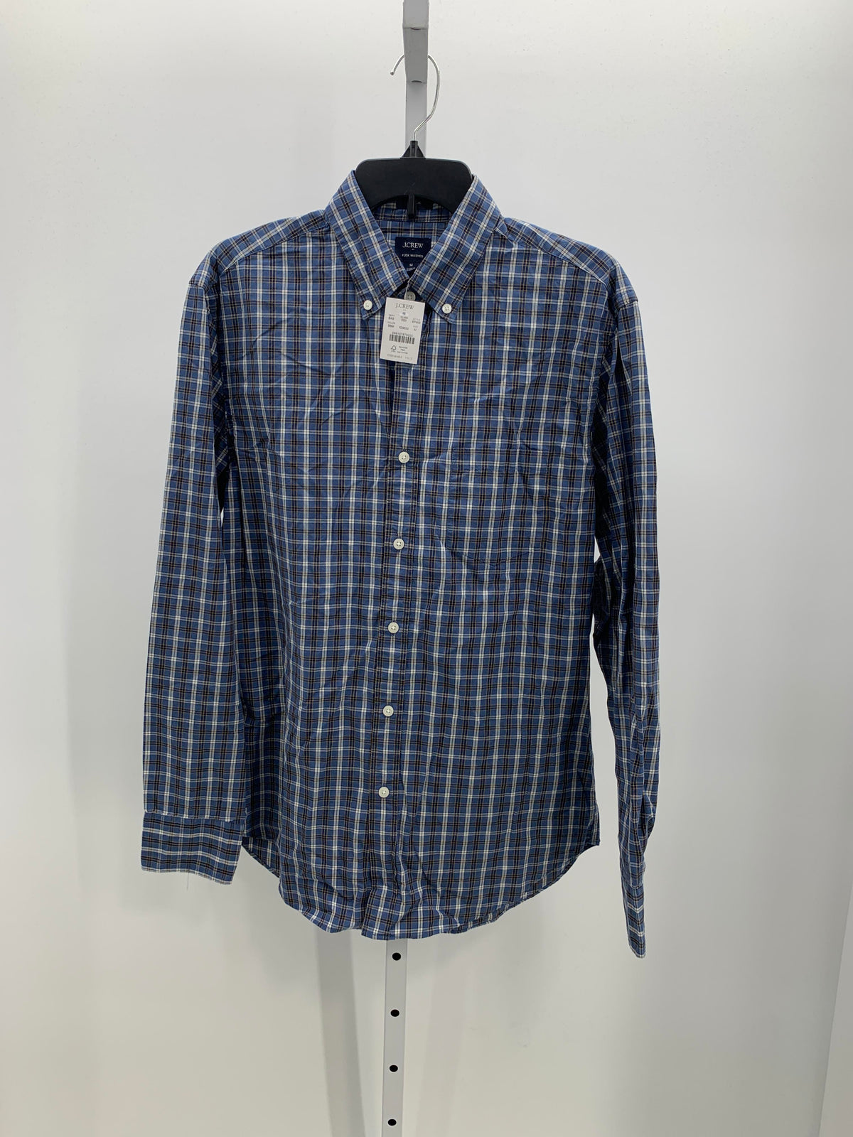 NEW PLAID BTN DOWN