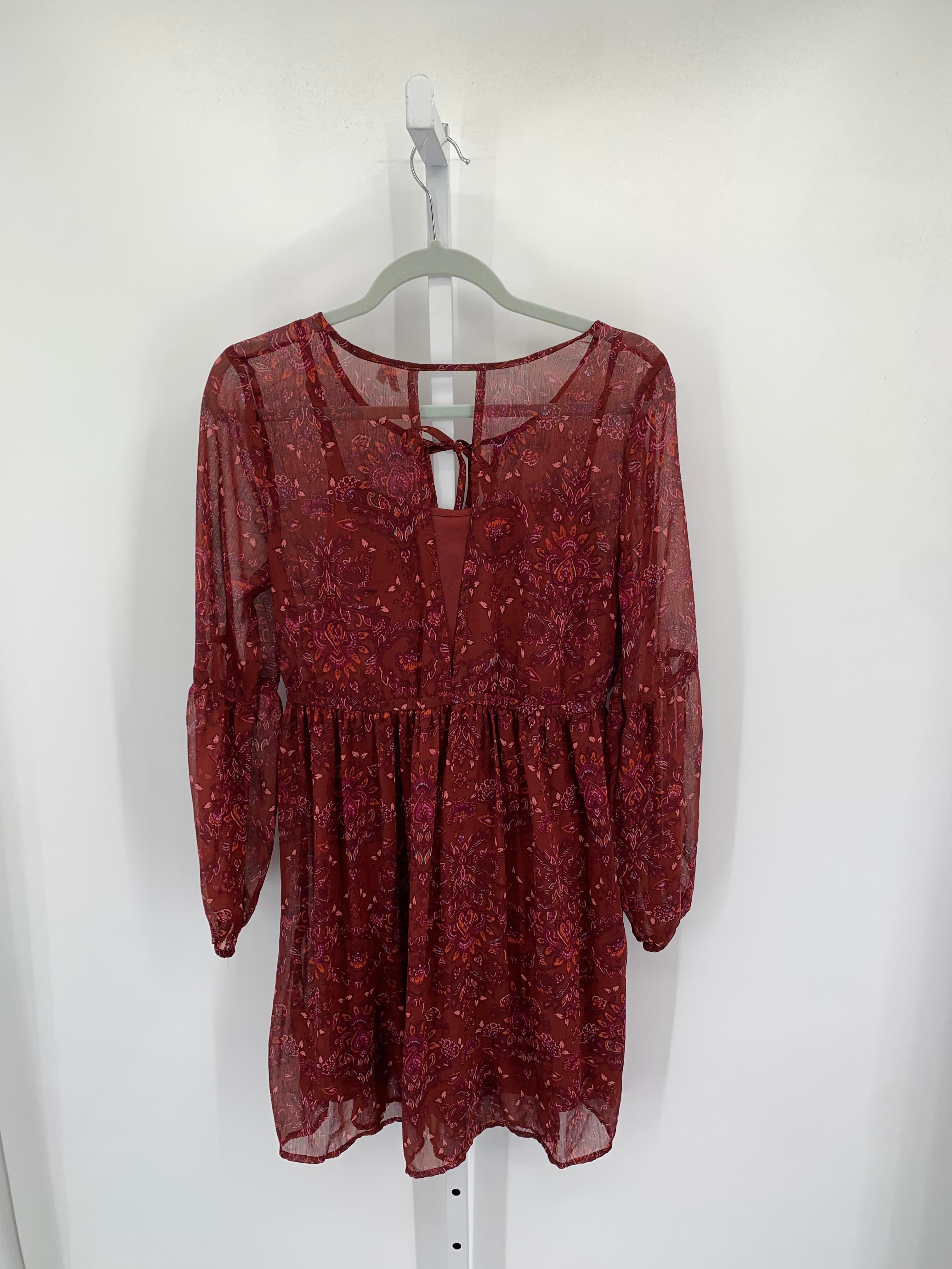 Mudd Size Large Juniors Long Sleeve Dress