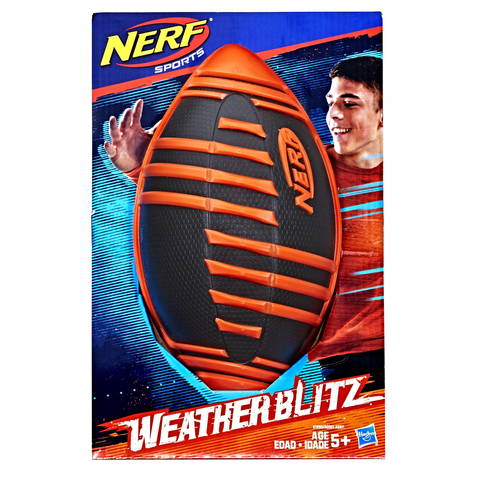 Nerf Sports Weather Blitz Football (black)  for Kids Ages 5 and up -