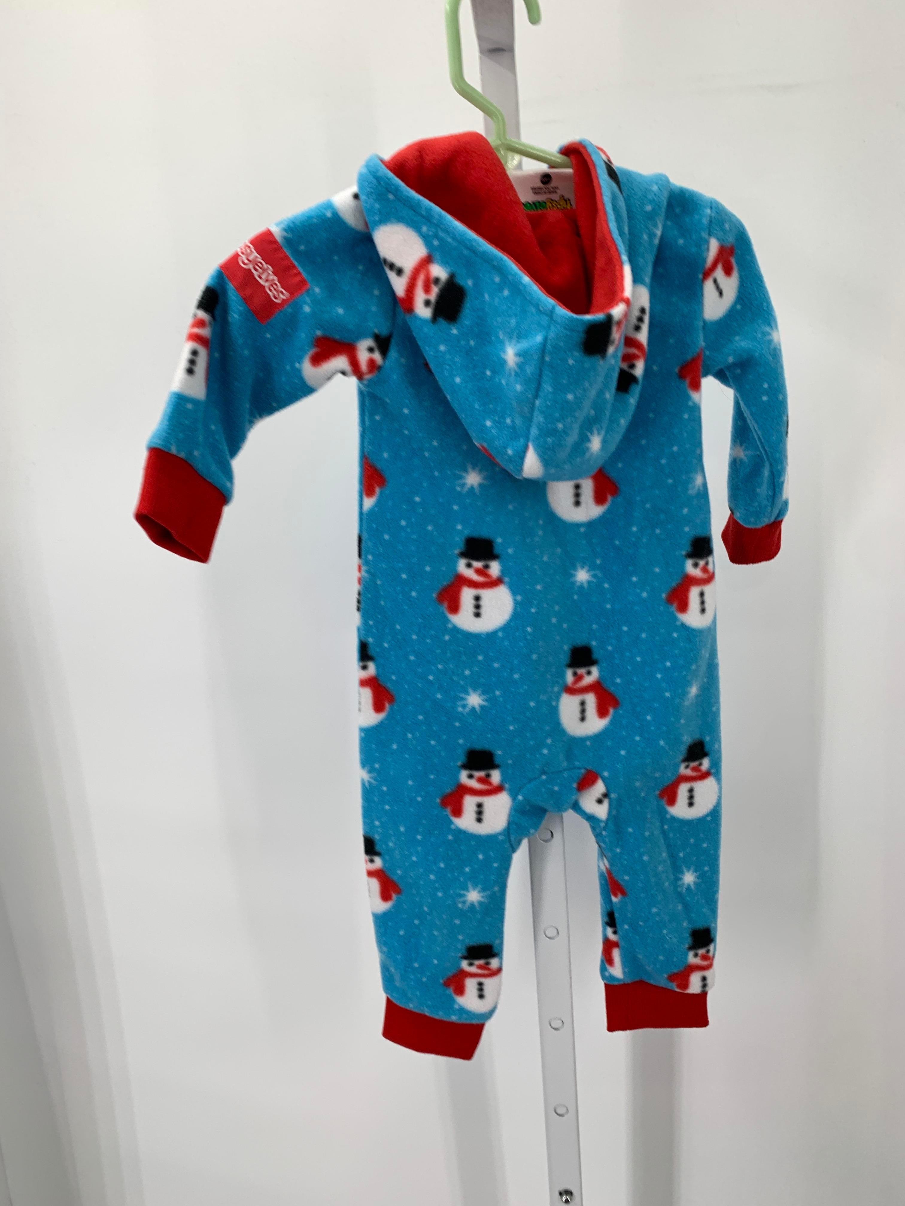 LONG SLV ROMPER FLEECE SNOW MEN.