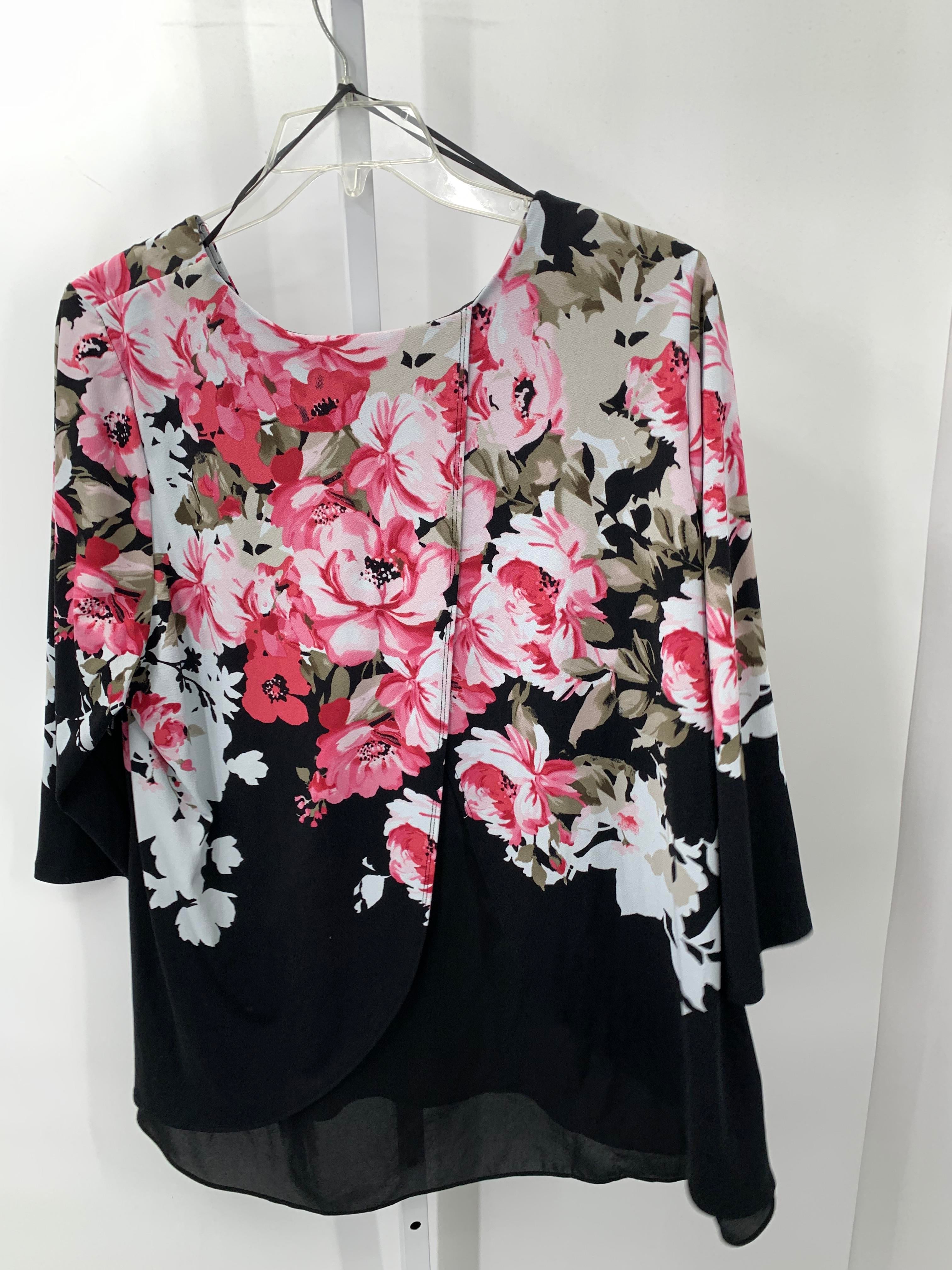 Charter Club Size 3X Womens 3/4 Sleeve Shirt