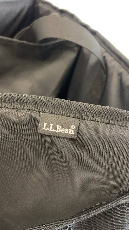 LL BEAN BLACK COLLAPSIBLE CAR ORGANIZER.