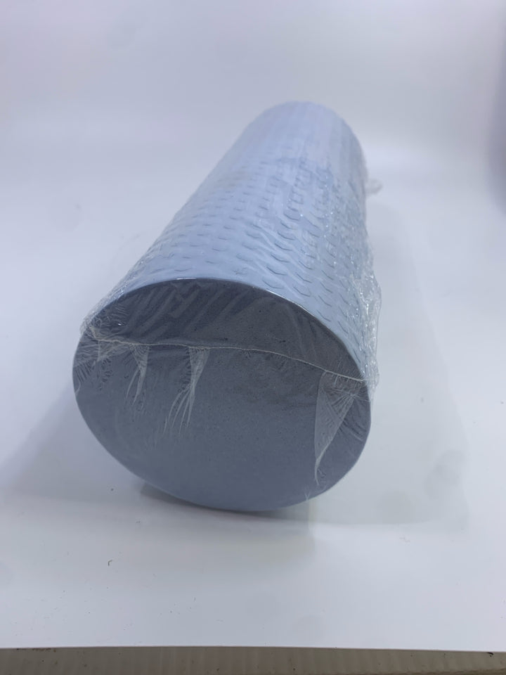 NIP LIGHT BLUE YOGA FOAM ROLLER.