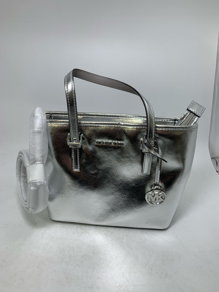 Michael Kors Jet Set Extra Small Metallic Tote- New Without Tags