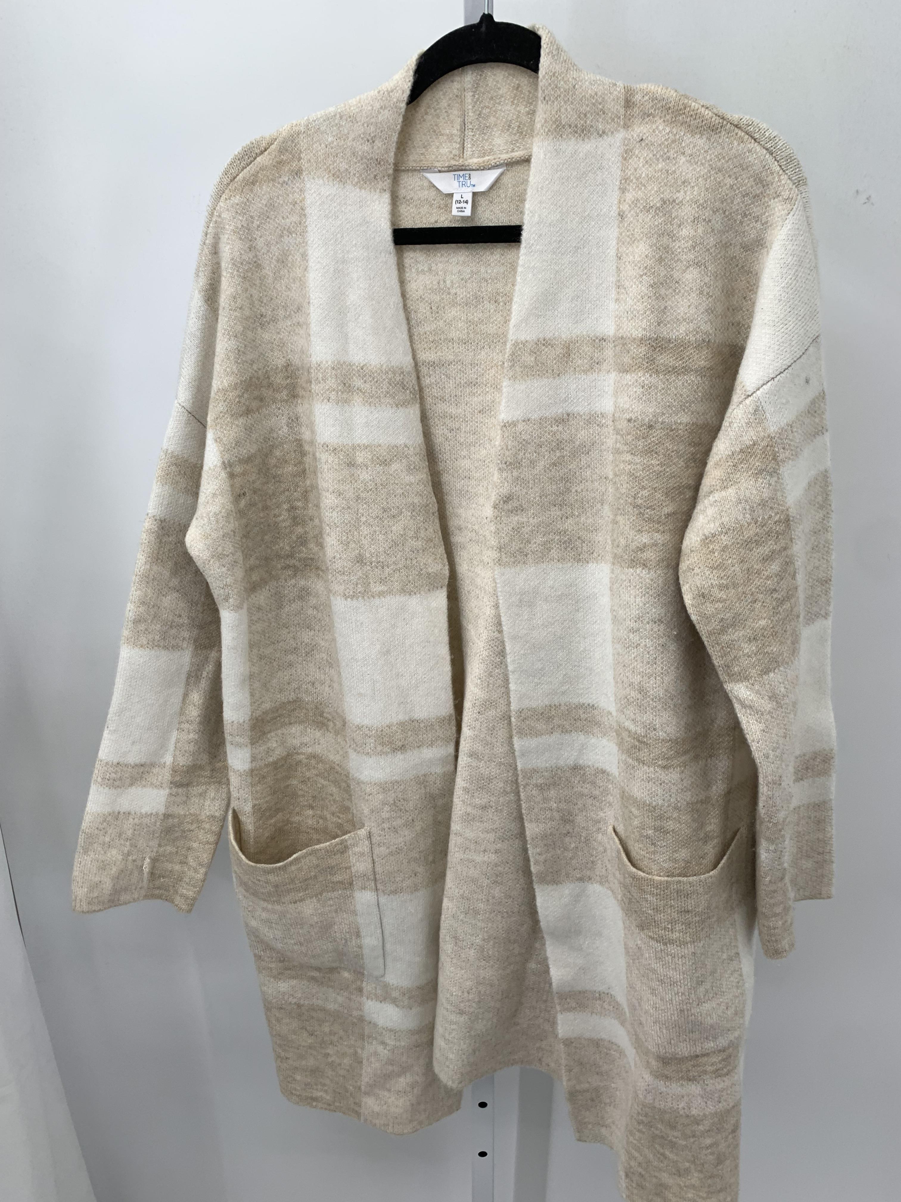 Time and Tru Size Large Misses Long Slv Sweater
