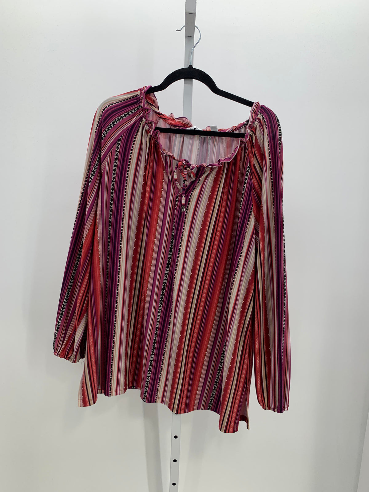 Susan Graver Size 2X Womens Long Sleeve Shirt