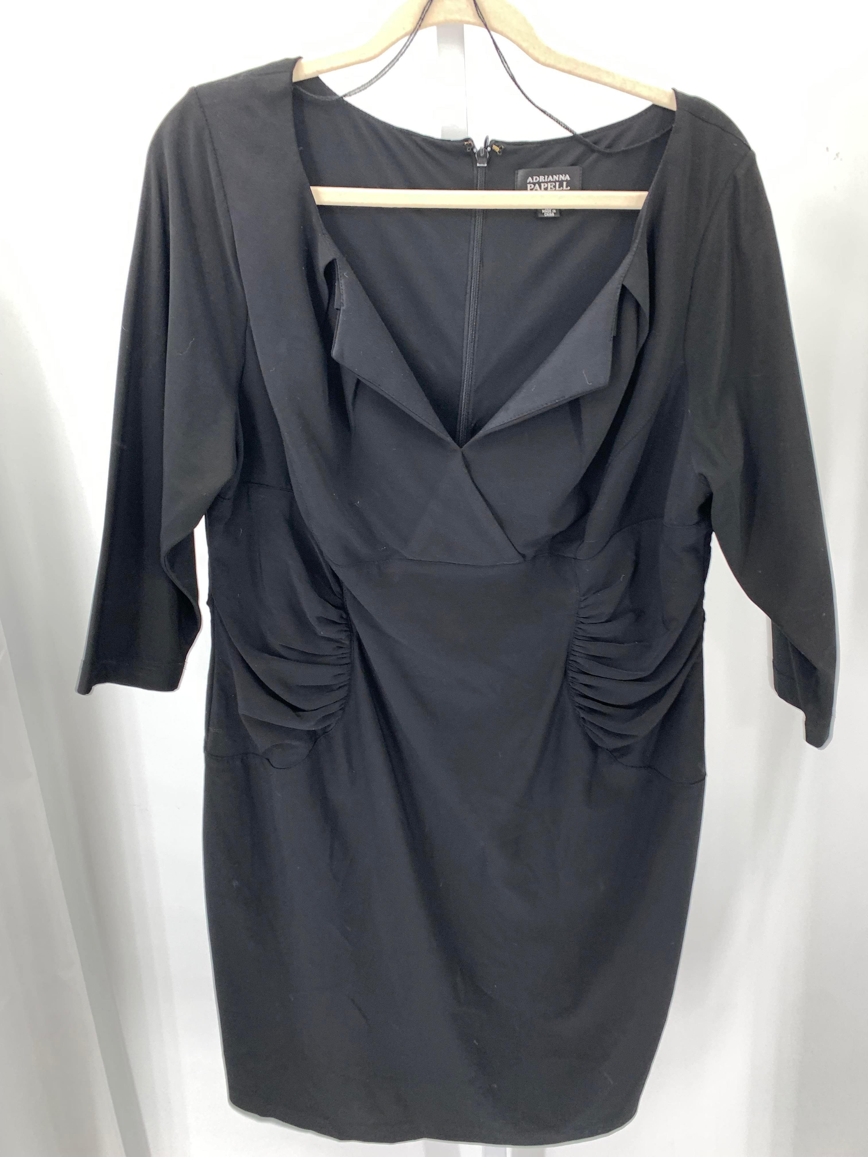 Adrianna Papell Size 16 W Womens 3/4 Sleeve Dress