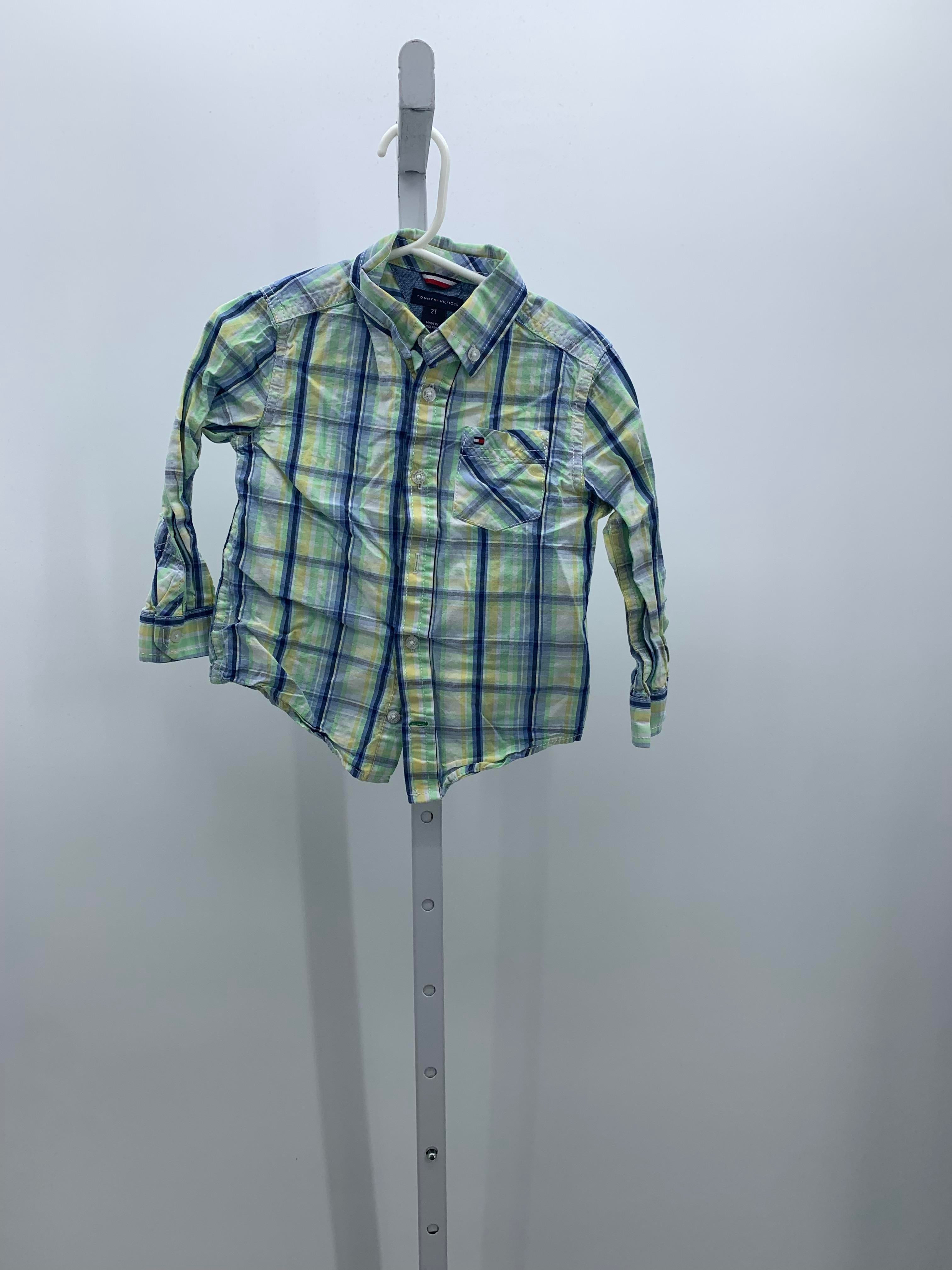 GREEN/ BLUE BUTTON DOWN