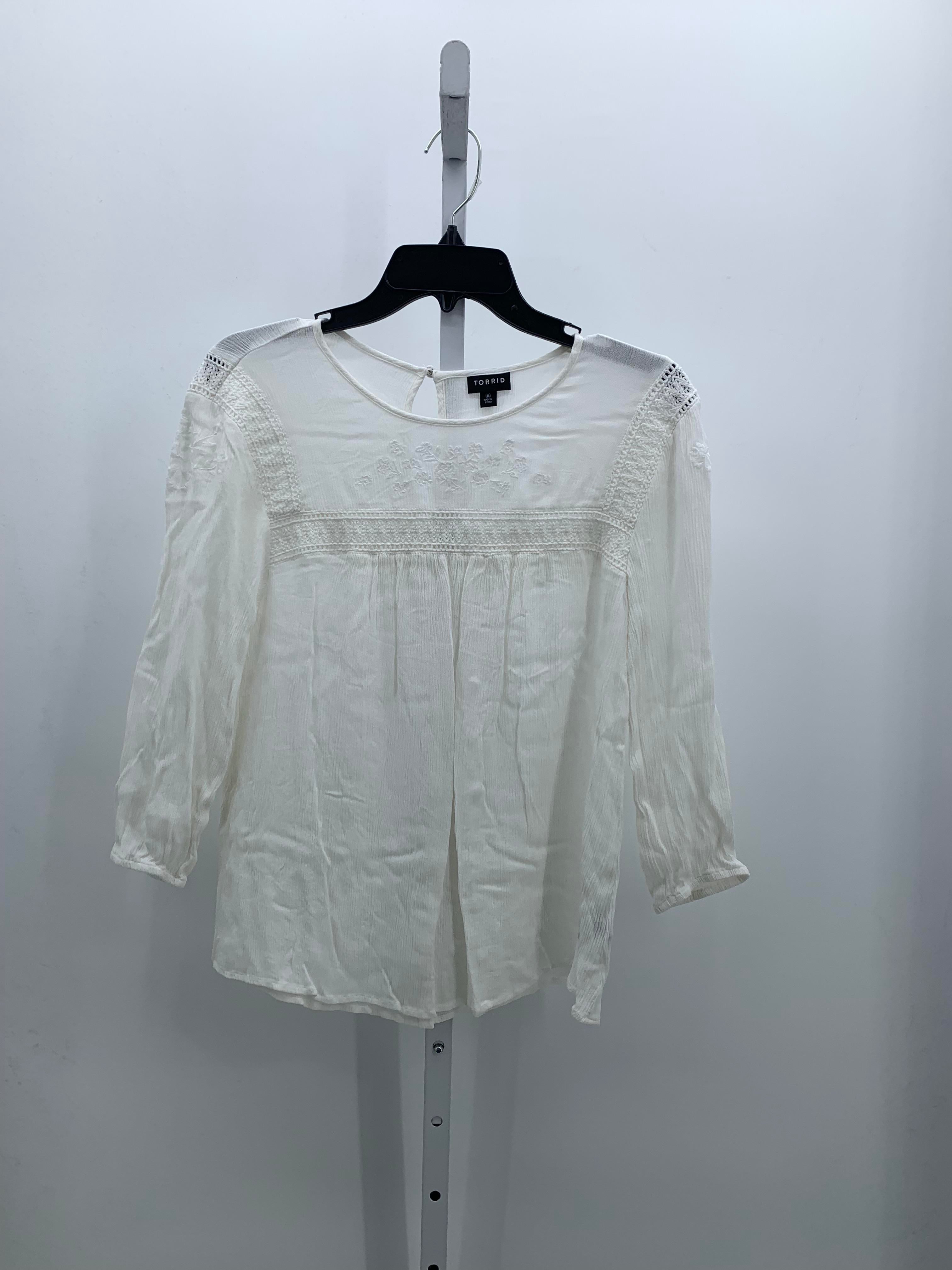 Torrid Size 0X Womens 3/4 Sleeve Shirt