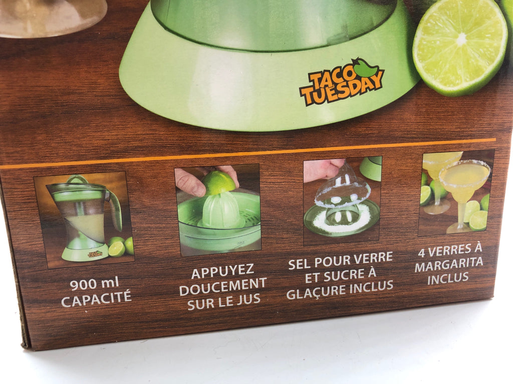 NIB ELECTRIC LIME JUICER & MARGARITA KIT - TACO TUESDAY.