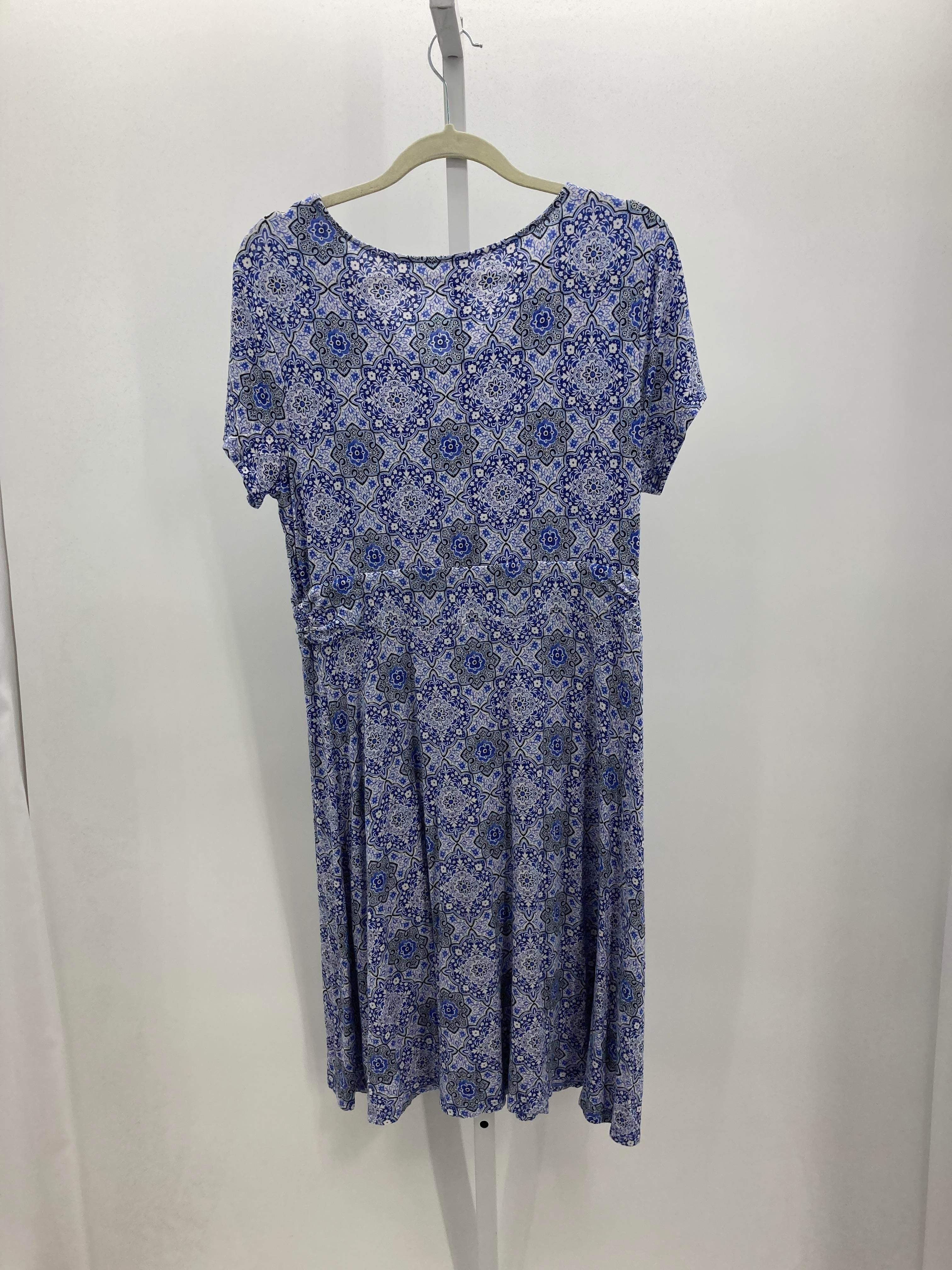Croft & Barrow Size Large Misses Short Sleeve Dress