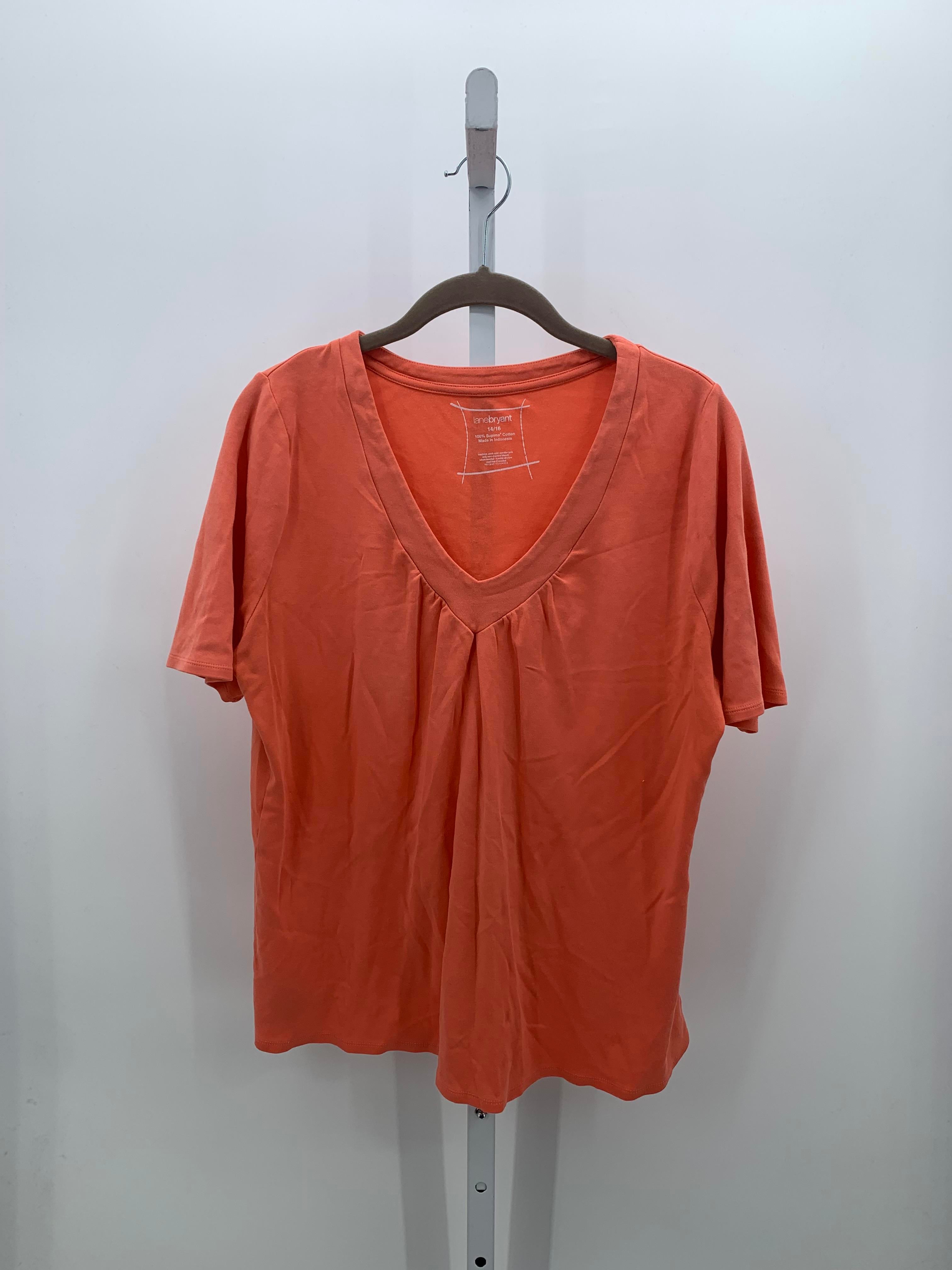 Lane Bryant Size 14/16 W Womens Short Sleeve Shirt