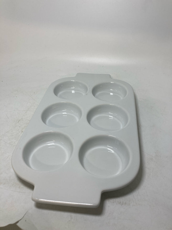 SHALLOW 6 SLOT EGG BITES BAKING PAN.