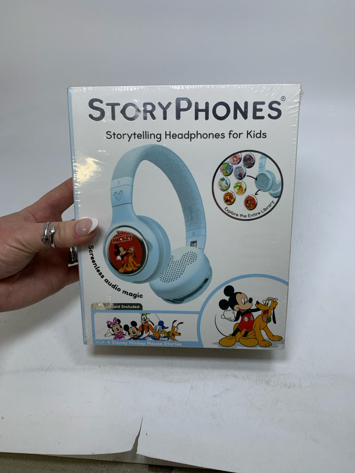 STORYPHONES Disney Kids Bluetooth Foldable Headphones- New