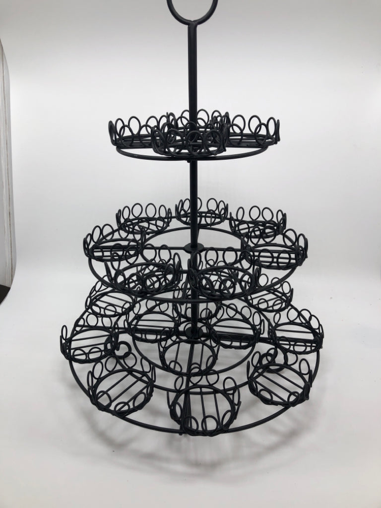 3 TIER METAL CUPCAKE STAND.