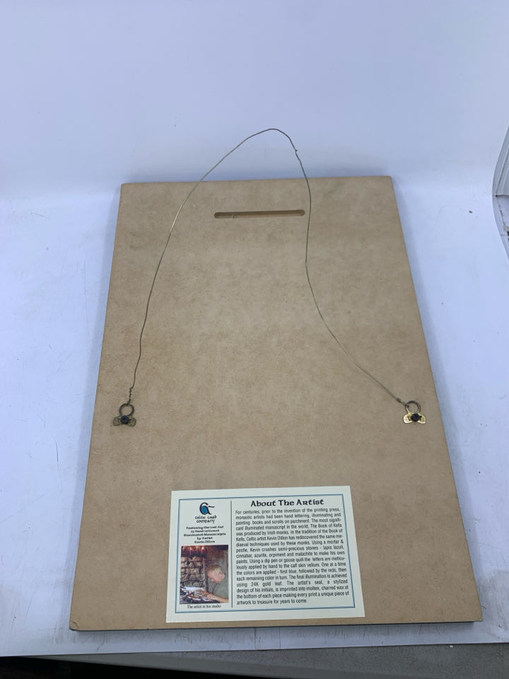 CELTIC BLESSINGS IN OUR HOME WALL ART.