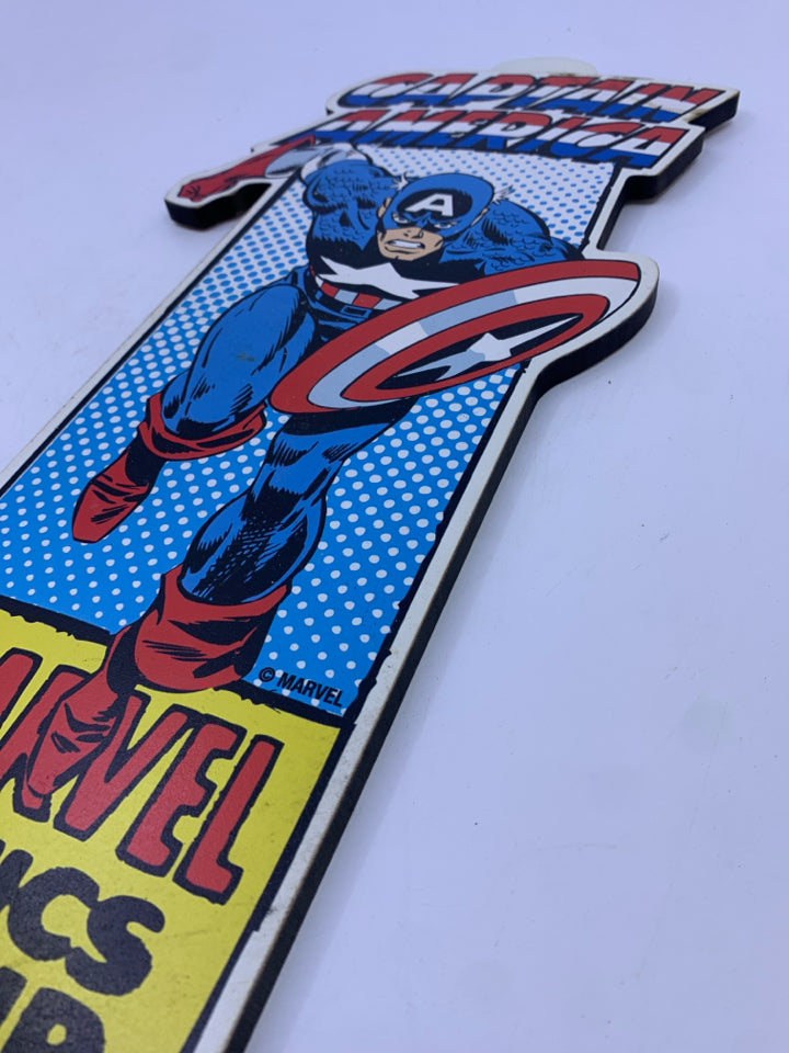 CAPTAIN AMERICA MARVELS CUT OUT WALL ART.