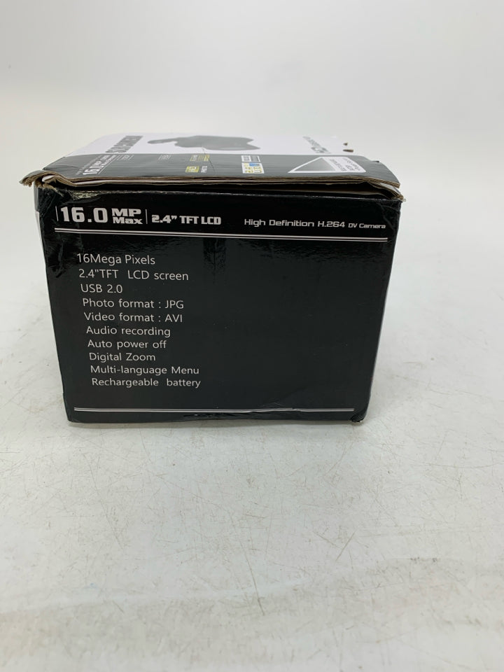 NIB LIGHTWEIGHT PLASTIC SLR CAMERA HD VIDEOCAM.