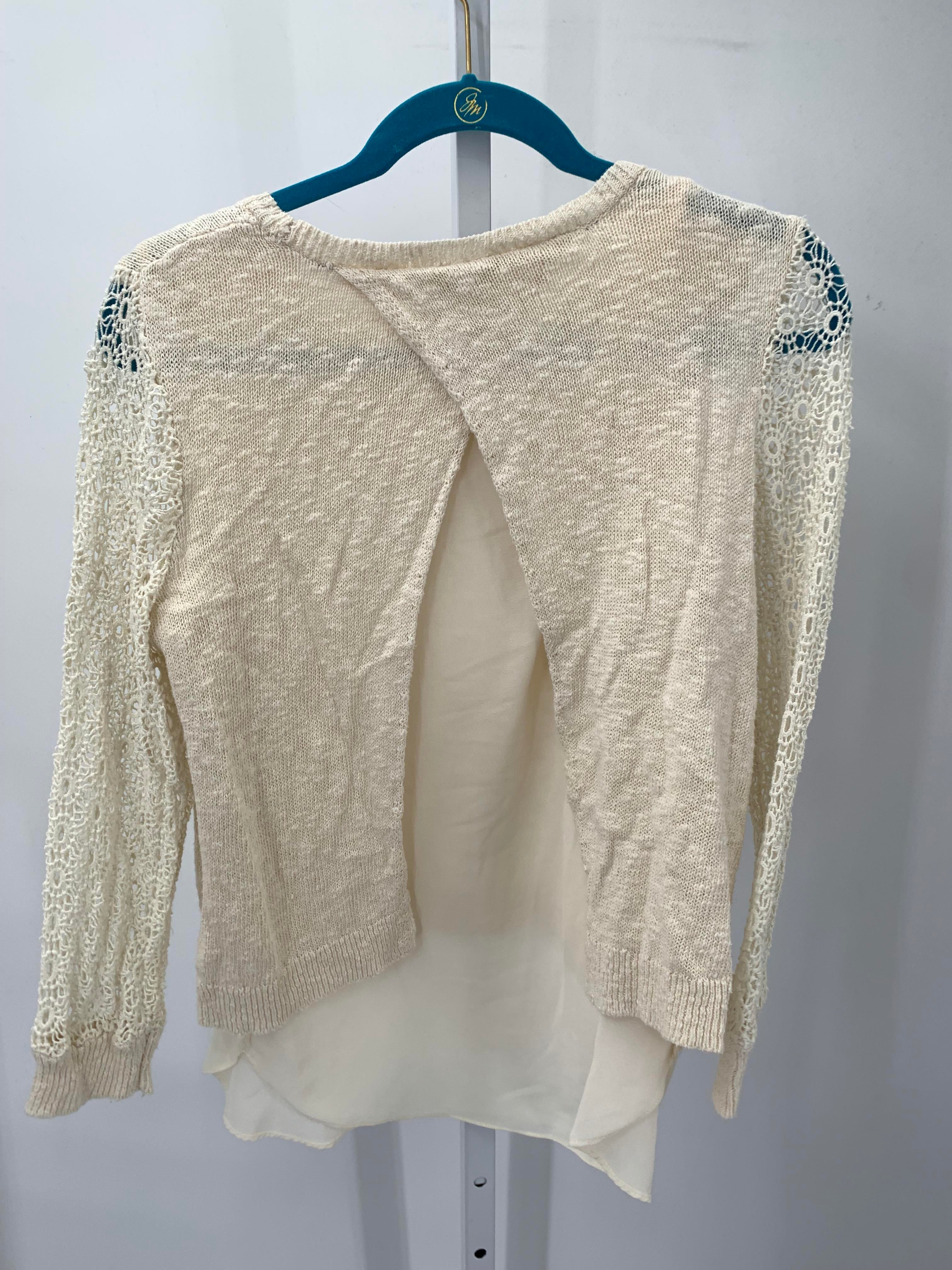 Lucky Brand Size Medium Misses Long Slv Sweater