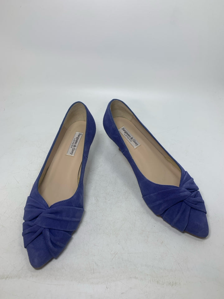 Sargasso & Grey Suede Low Heels