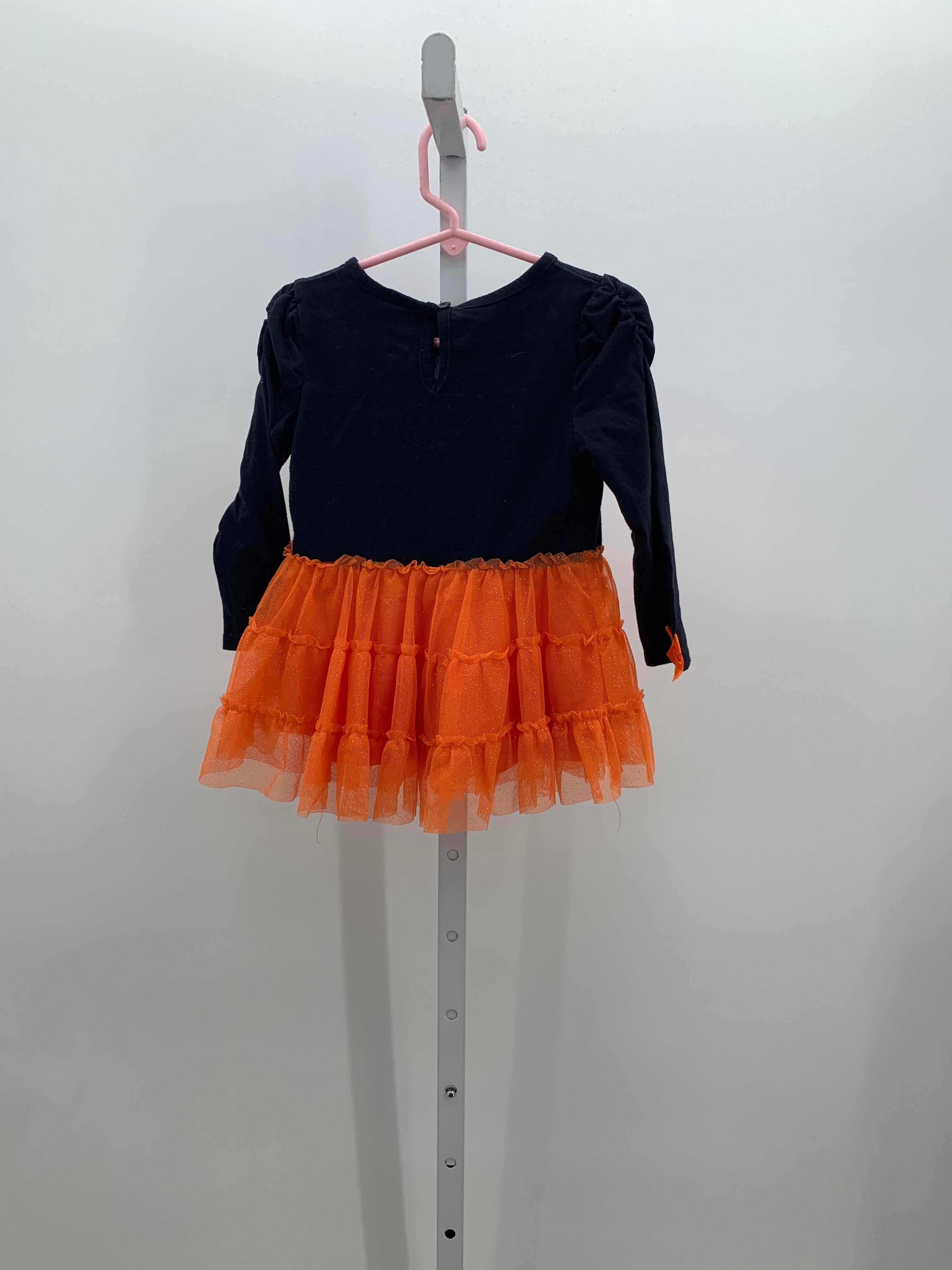 LONG SLV DRESS SEQUINS PUMPKIN