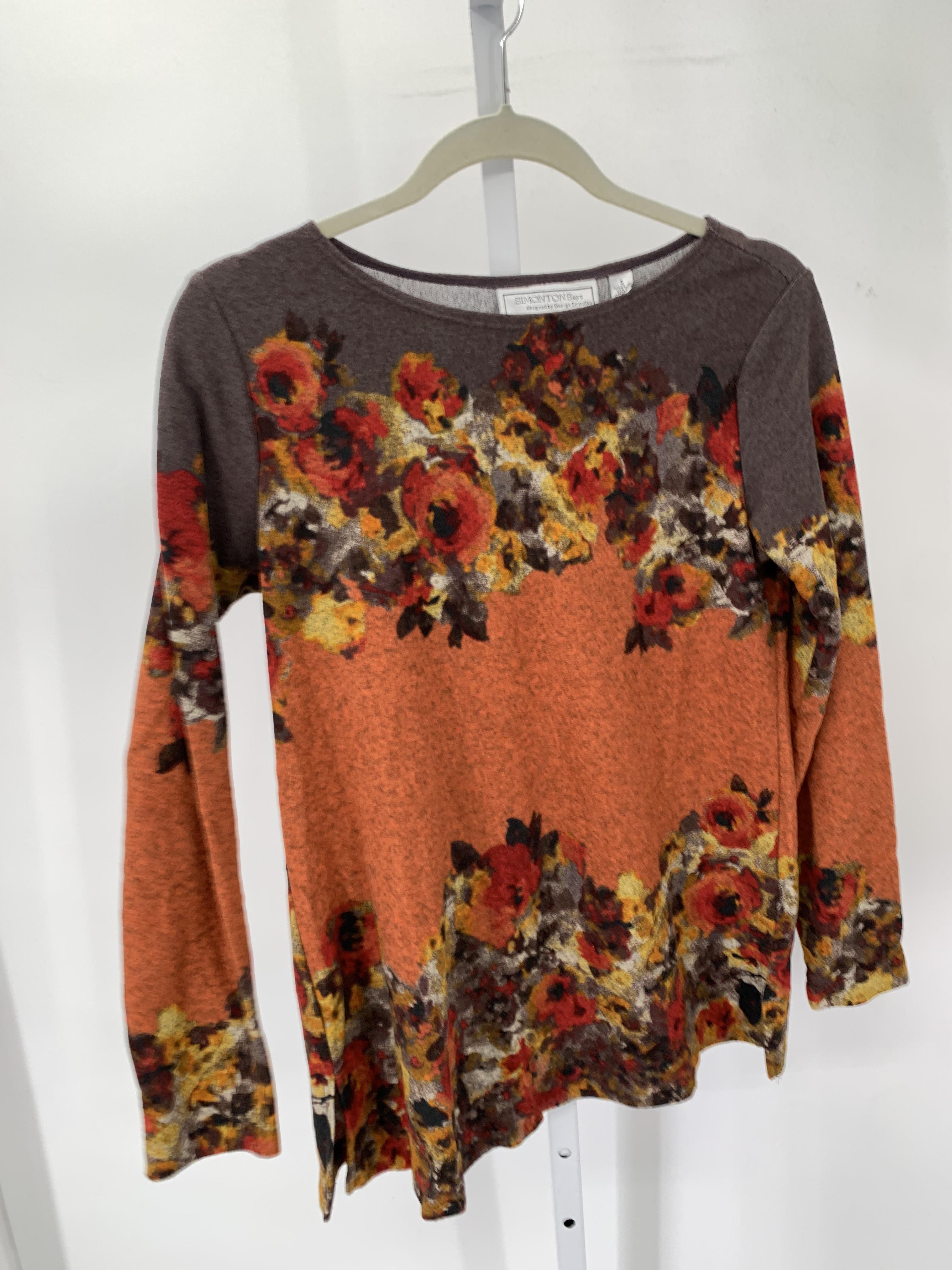Simonton Says Size Small Misses Long Sleeve Shirt
