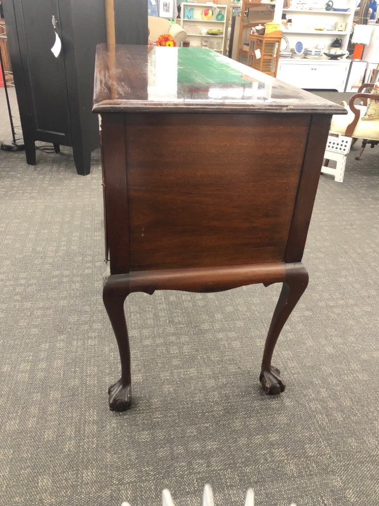 DARK WOOD BUFFET 5 DRAWERS.