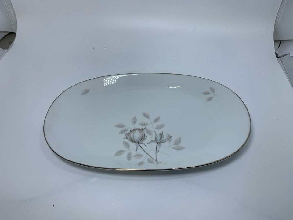 VTG OVAL BETTINA ROSES PLATTER.